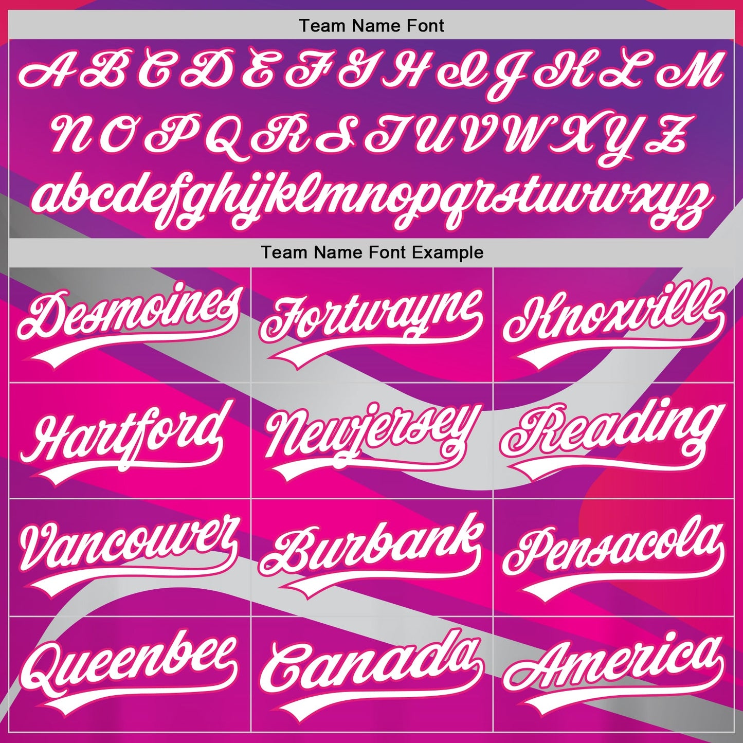 Custom Purple White-Hot Pink 3D Pattern Design Abstract Sport Authentic Baseball Jersey view 4