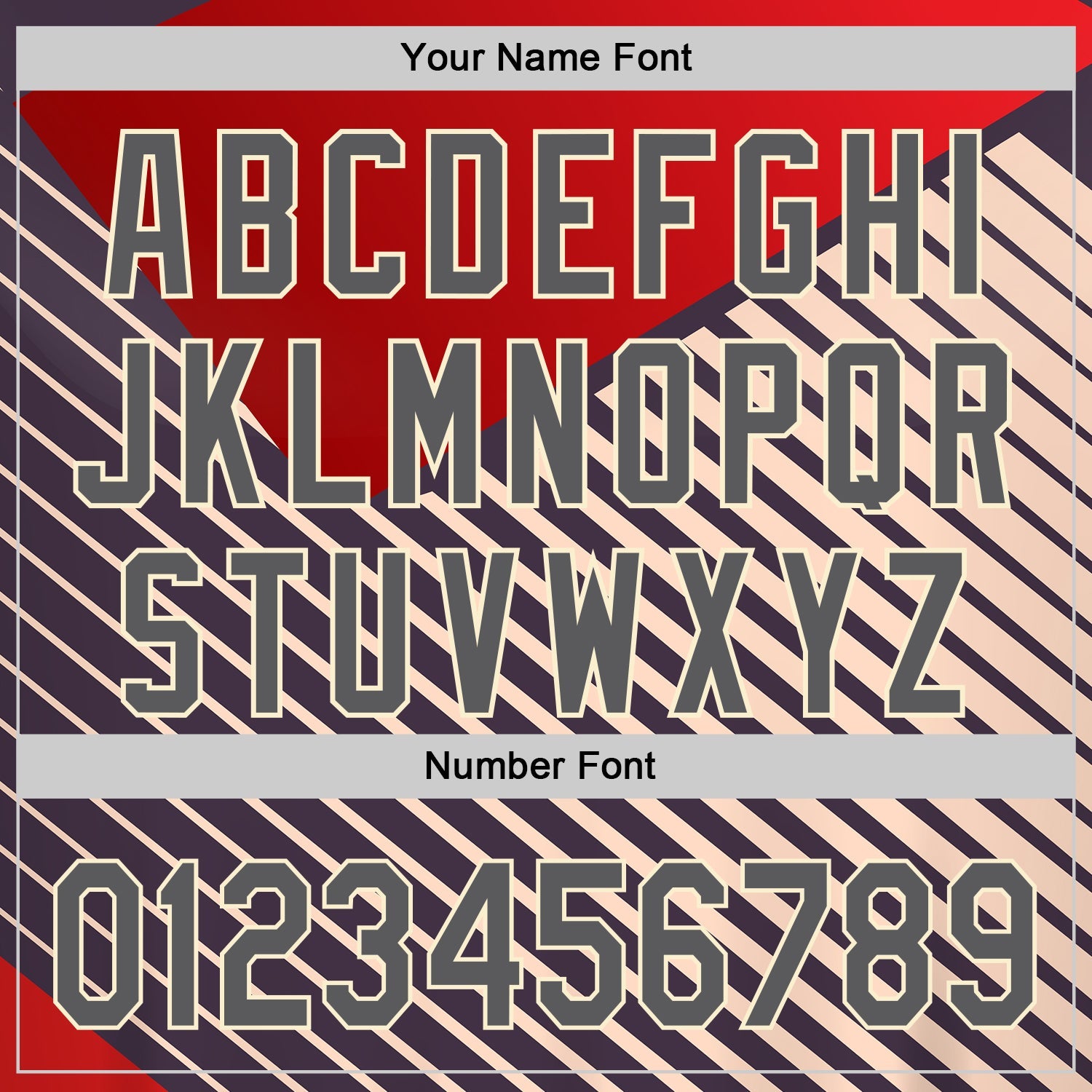 Custom Red Steel Gray=Cream 3D Pattern Design Abstract Sport Authentic Baseball Jersey view 5