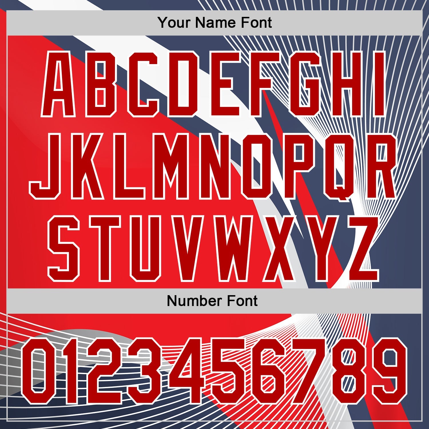Custom Navy Red-White 3D Pattern Design Abstract Sport Authentic Baseball Jersey view 5