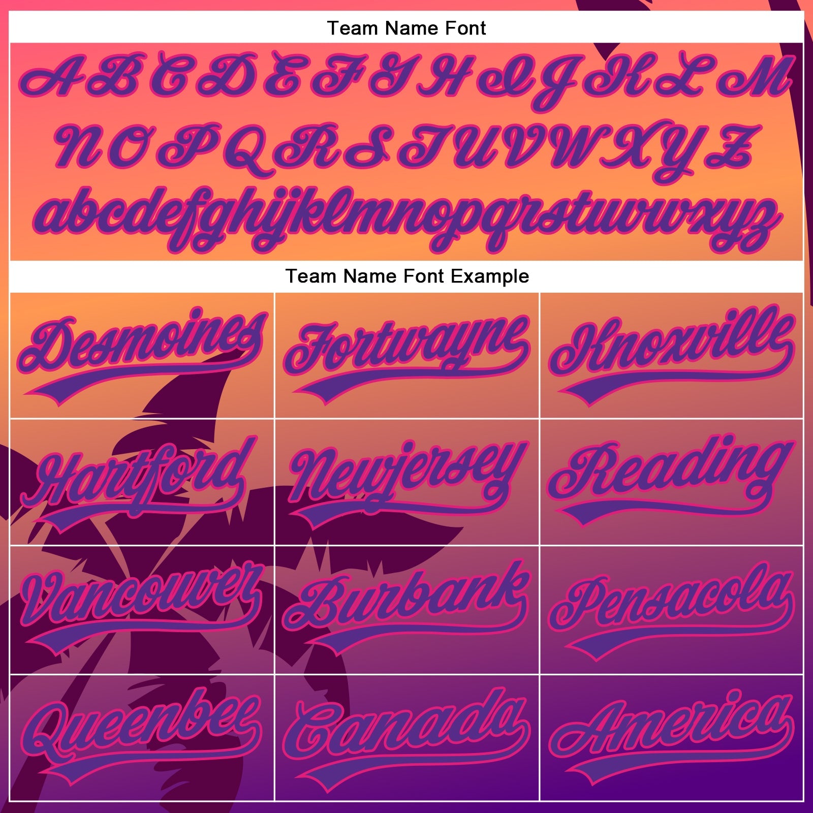 Custom Hot Pink Purple 3D Pattern Design Hawaii Palm Trees Authentic Baseball Jersey view 5