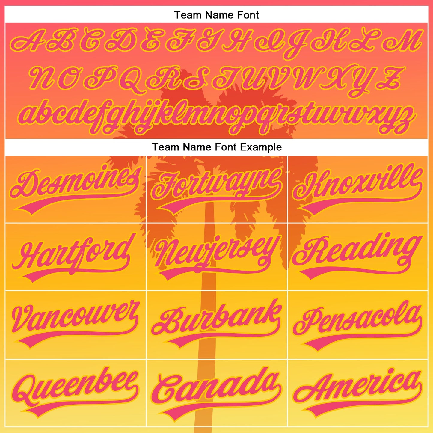 Custom Neon Pink Yellow 3D Pattern Design Hawaii Palm Trees Authentic Baseball Jersey view 4