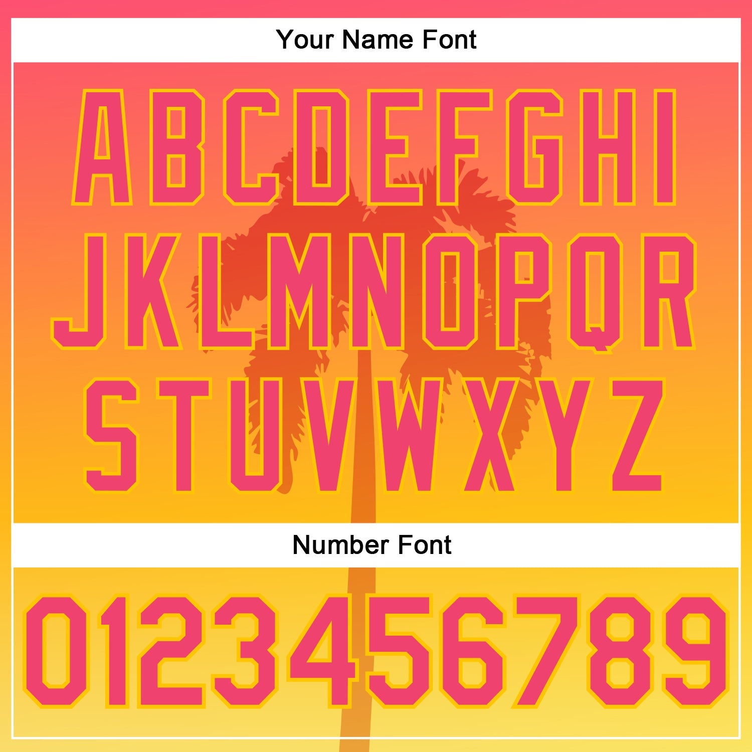 Custom Neon Pink Yellow 3D Pattern Design Hawaii Palm Trees Authentic Baseball Jersey view 5