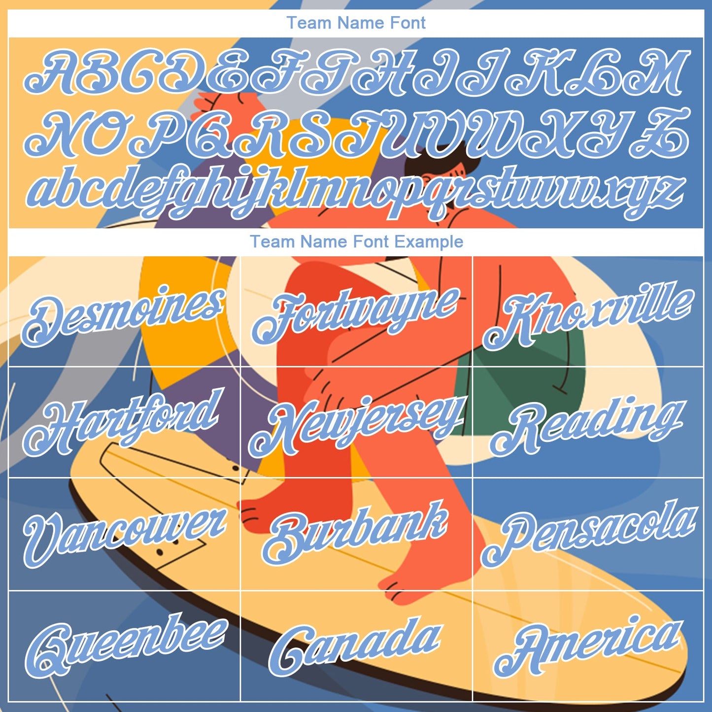 Custom Gold Light Blue-White 3D Pattern Summer Beach Surfing Authentic Basketball Jersey view 3