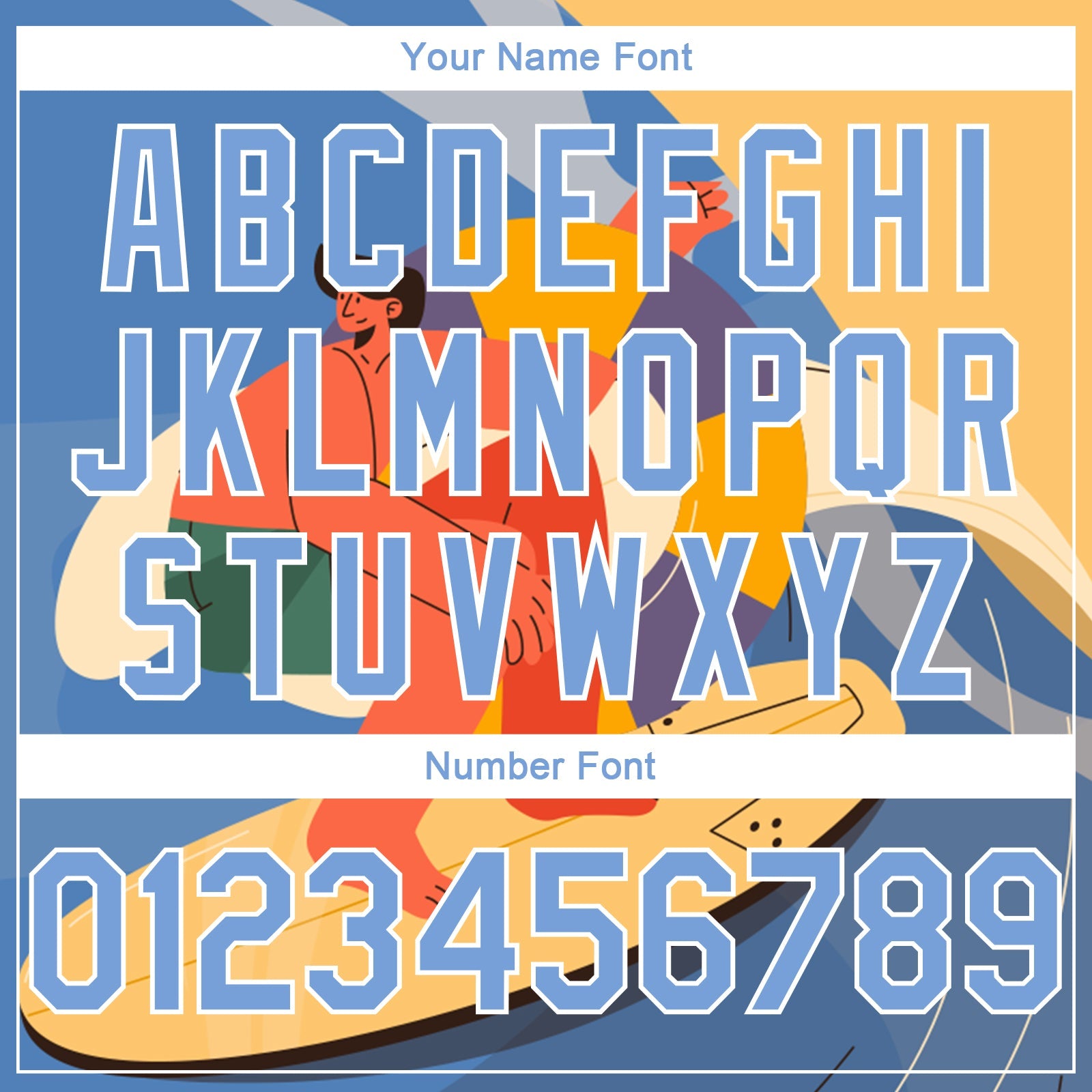 Custom Gold Light Blue-White 3D Pattern Summer Beach Surfing Authentic Basketball Jersey view 4