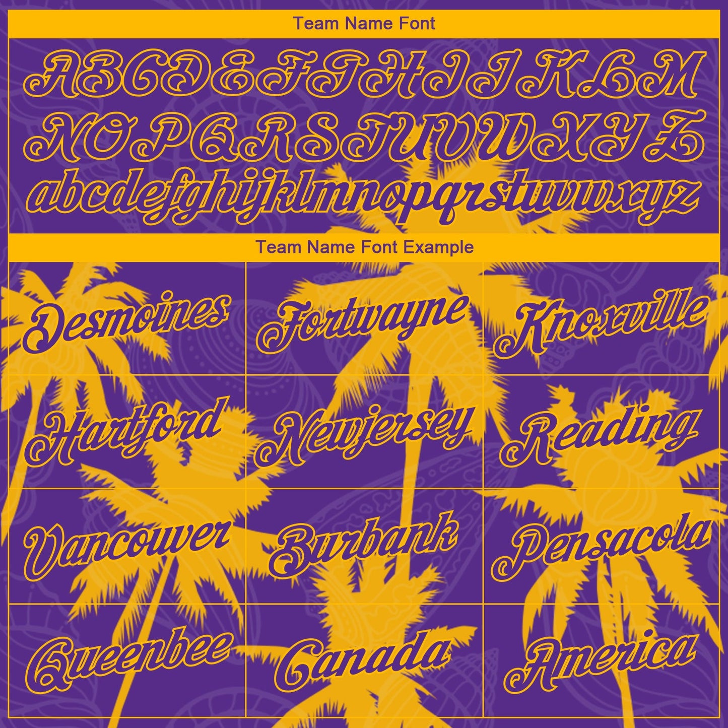 Custom Purple Gold 3D Pattern Hawaii Palm Trees Authentic Basketball Jersey view 3