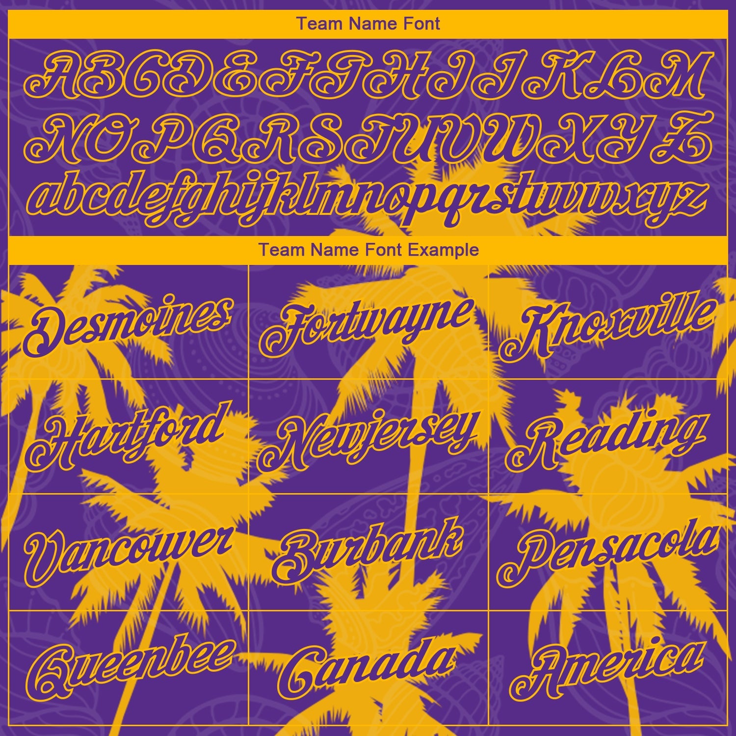 Custom Purple Gold 3D Pattern Hawaii Palm Trees Authentic Basketball Jersey view 3