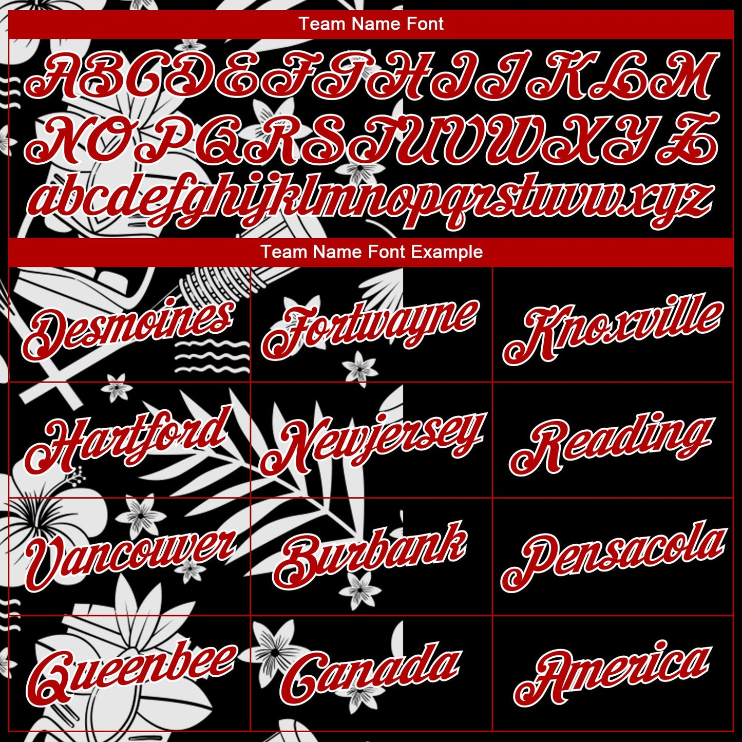 Custom Black Red-White 3D Pattern Hawaii Palm Leaves Authentic Basketball Jersey view 3