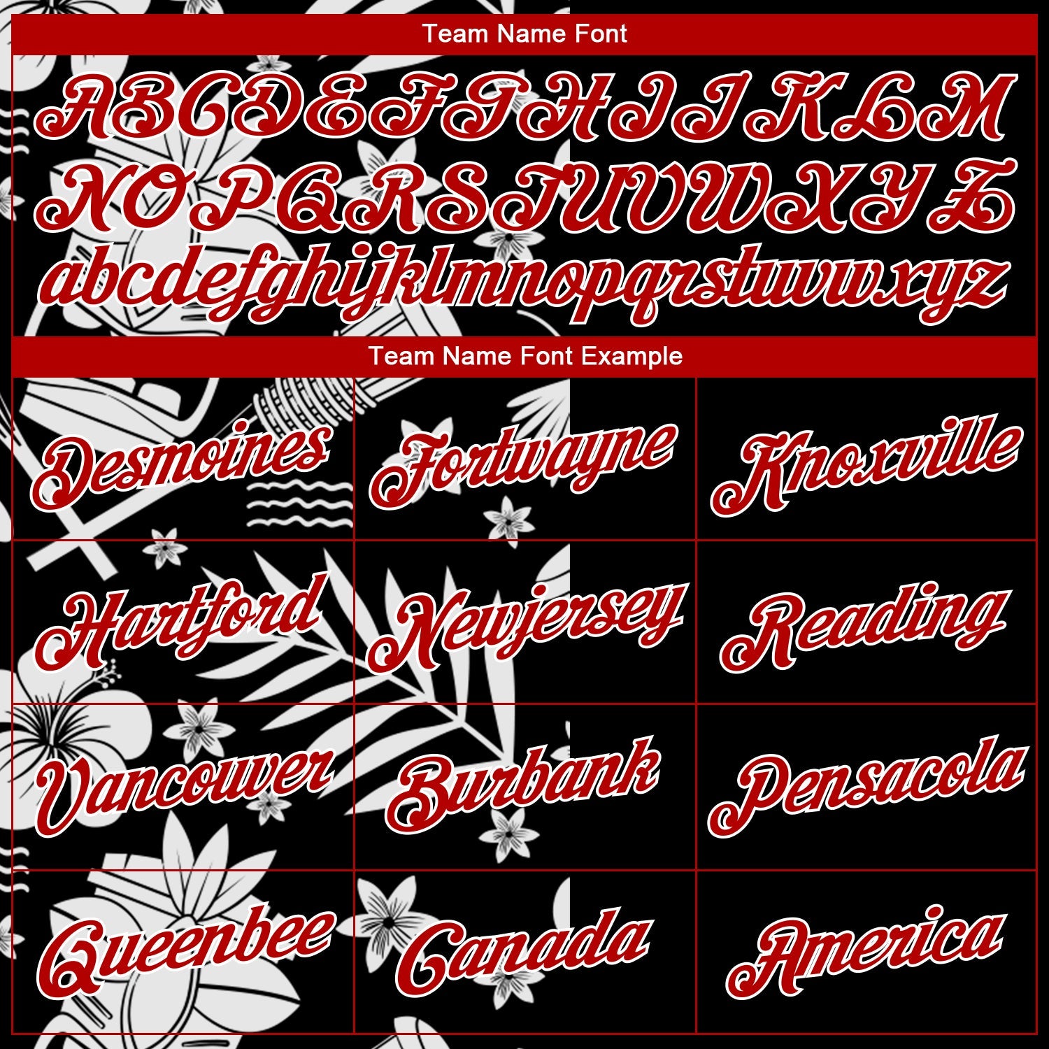 Custom Black Red-White 3D Pattern Hawaii Palm Leaves Authentic Basketball Jersey view 3