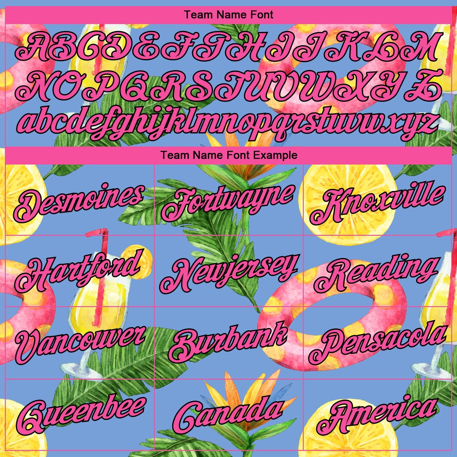 Custom Light Blue Pink-Black 3D Pattern Summer Hawaii Beach Holiday Authentic Basketball Jersey view 3
