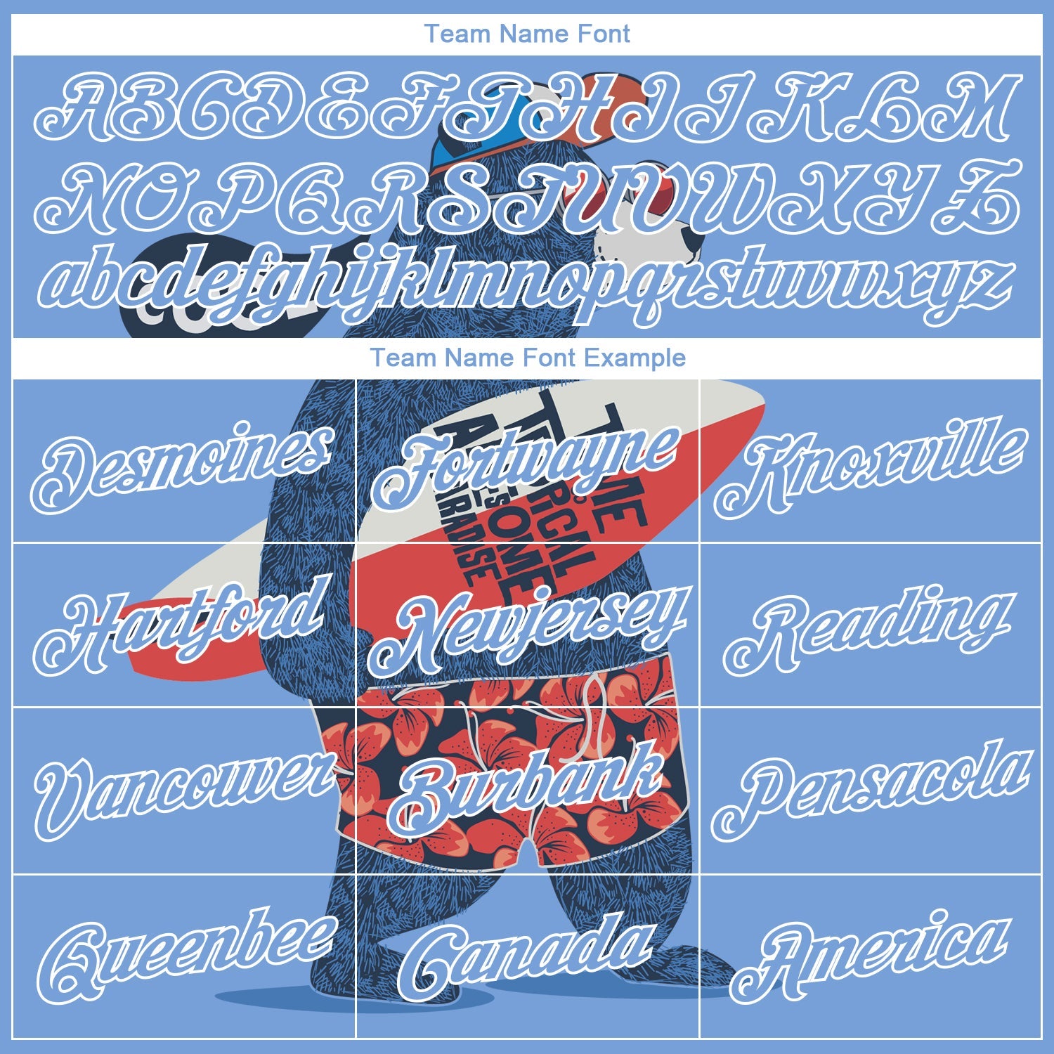 Custom Light Blue White 3D Pattern Go Surfing Authentic Basketball Jersey view 3