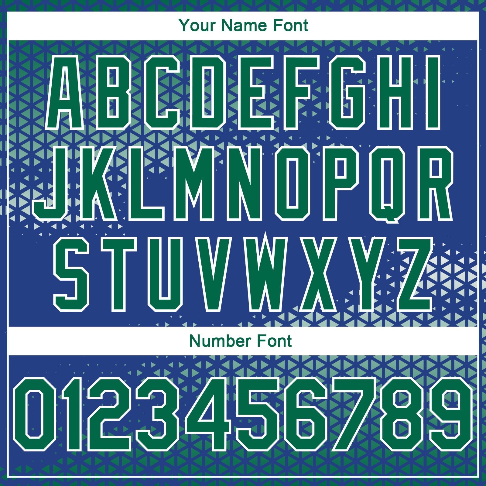 Custom Royal Kelly Green-White Triangle Shapes Authentic City Edition Basketball Jersey view 4
