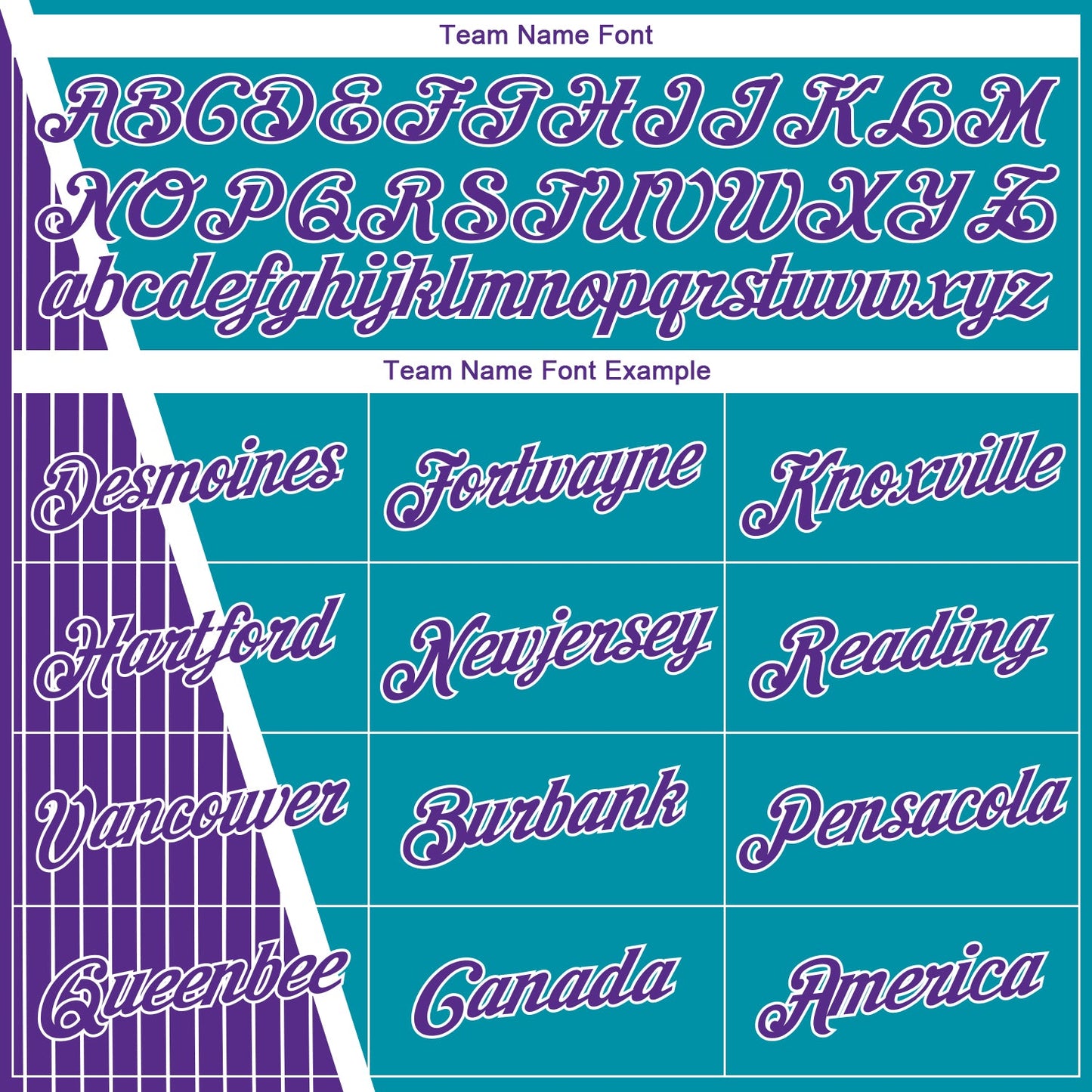 Custom Teal Purple-White Triangle Pinstripes Authentic City Edition Basketball Jersey view 3