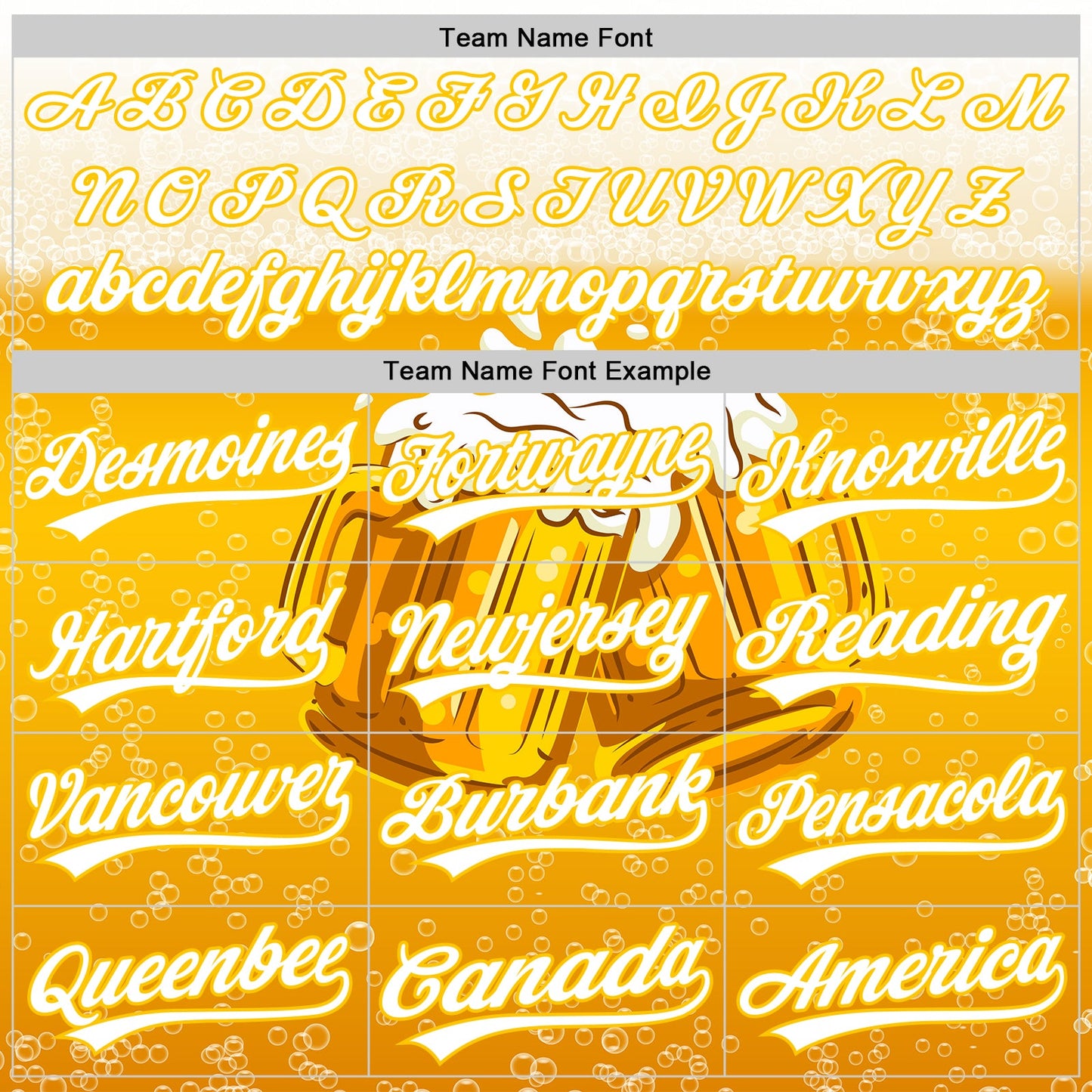 Custom Yellow White 3D Pattern Design International Beer Day Authentic Baseball Jersey view 4