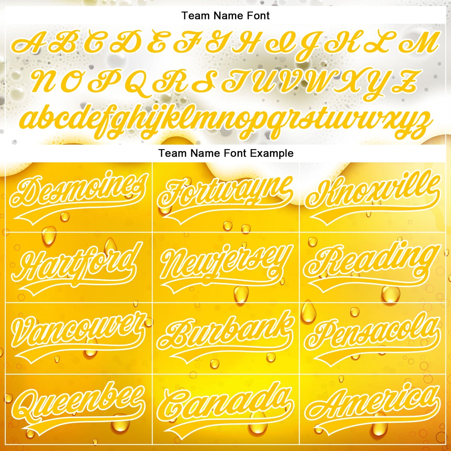 Custom Yellow White 3D Pattern Design Beer Authentic Baseball Jersey view 4