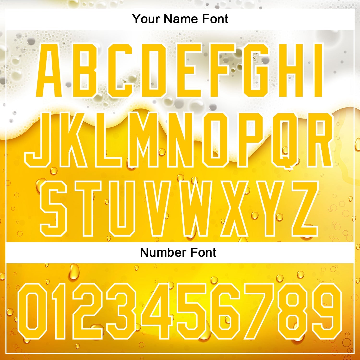 Custom Yellow White 3D Pattern Design Beer Authentic Baseball Jersey view 5