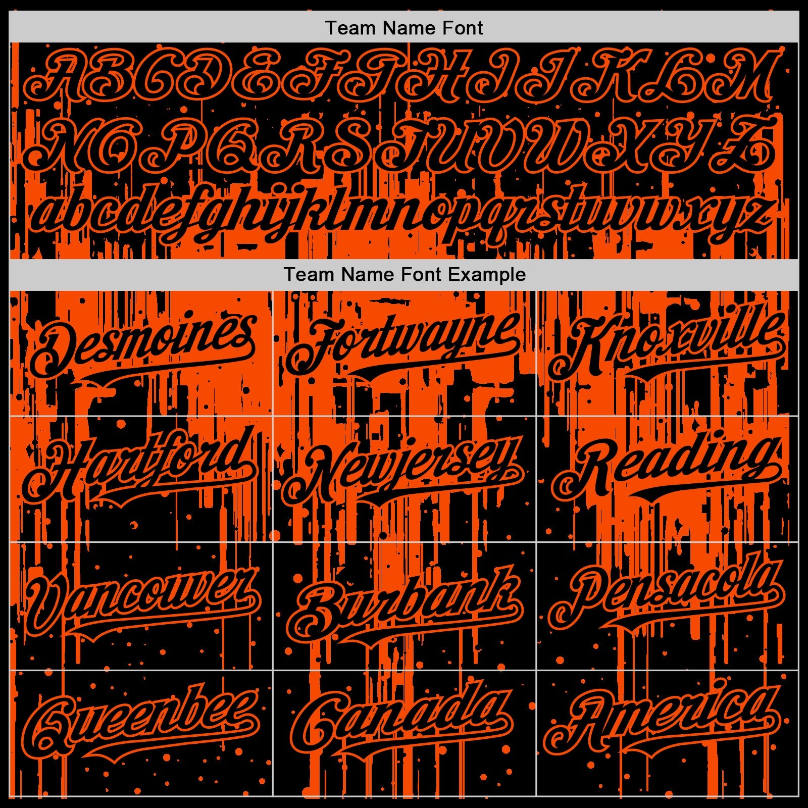 Custom Black Orange 3D Pattern Design Dripping Splatter Art Authentic Baseball Jersey view 4