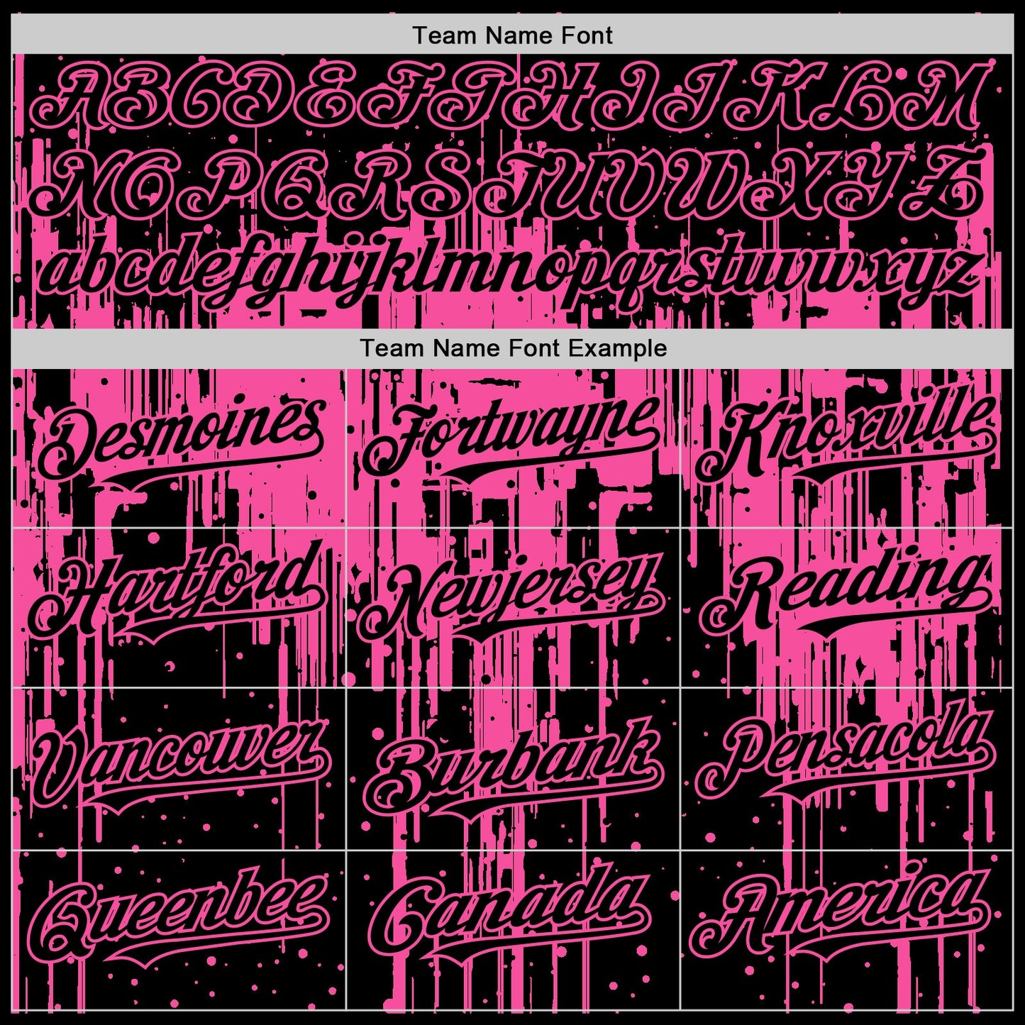Custom Black Pink 3D Pattern Design Dripping Splatter Art Authentic Baseball Jersey view 4