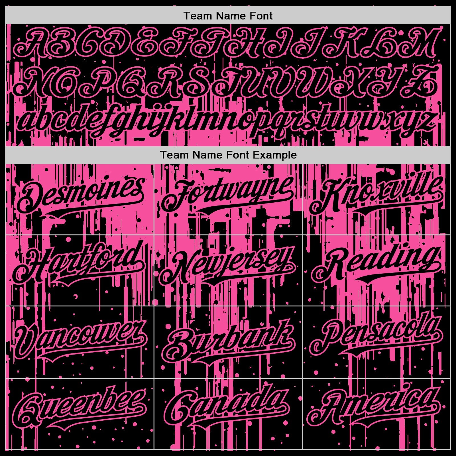 Custom Black Pink 3D Pattern Design Dripping Splatter Art Authentic Baseball Jersey view 4