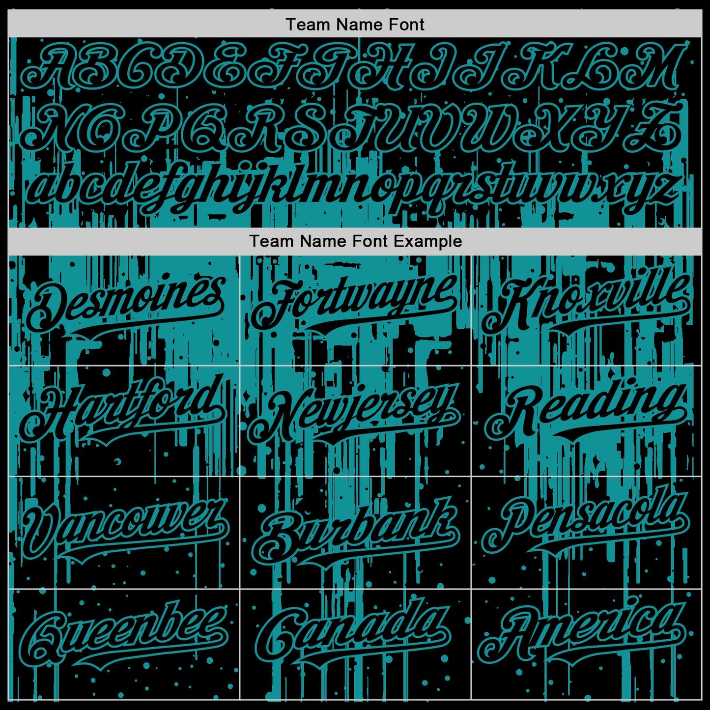 Custom Black Teal 3D Pattern Design Dripping Splatter Art Authentic Baseball Jersey view 4