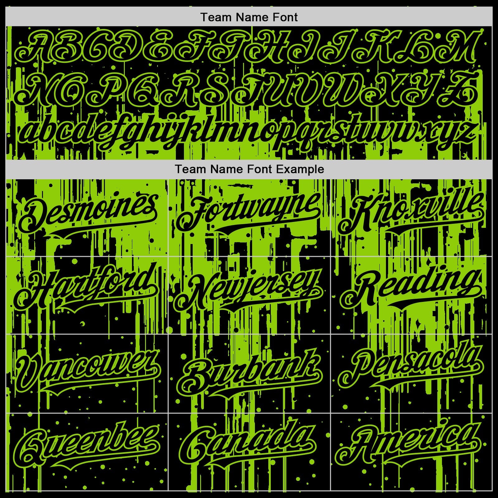 Custom Black Neon Green 3D Pattern Design Dripping Splatter Art Authentic Baseball Jersey view 4