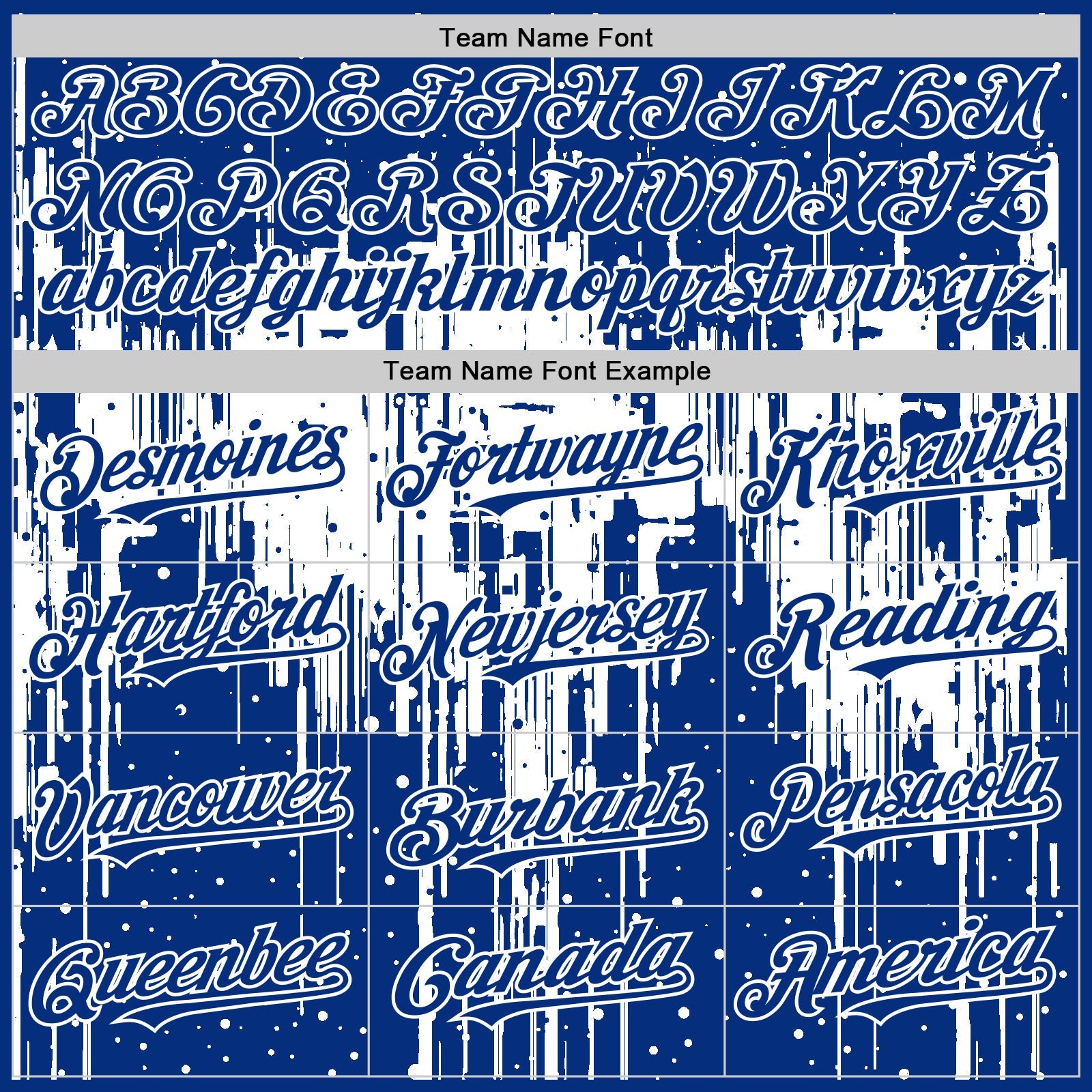 Custom Royal White 3D Pattern Design Dripping Splatter Art Authentic Baseball Jersey view 4