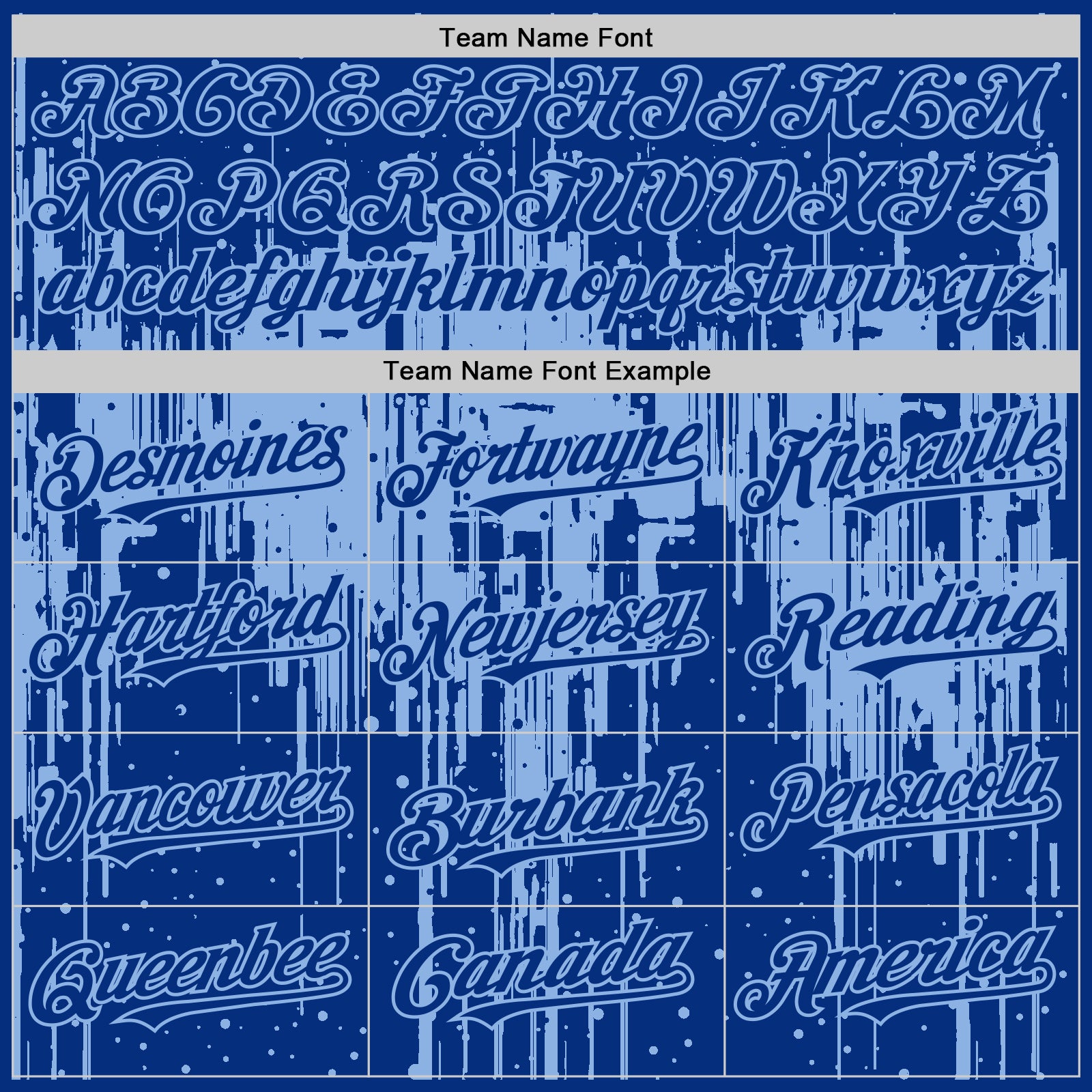 Custom Royal Light Blue 3D Pattern Design Dripping Splatter Art Authentic Baseball Jersey view 4
