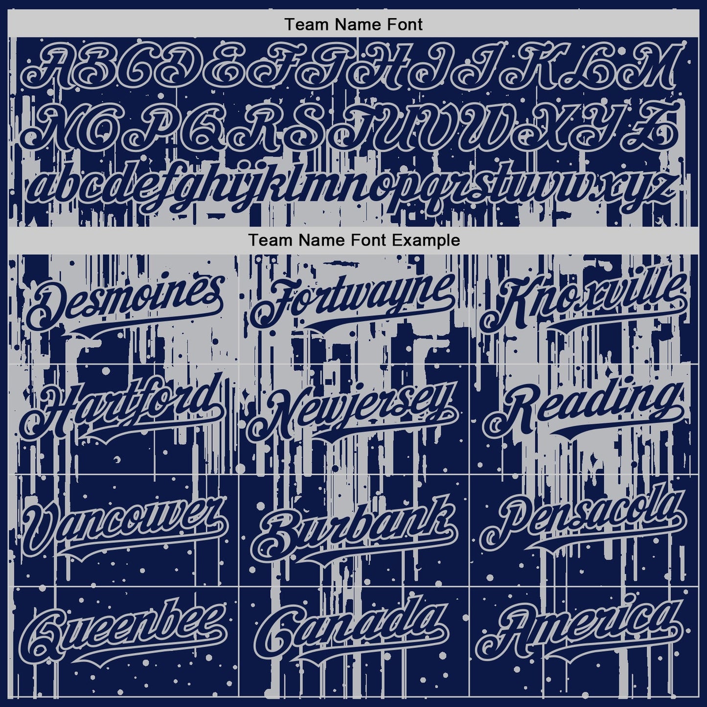 Custom Navy Gray 3D Pattern Design Dripping Splatter Art Authentic Baseball Jersey view 4