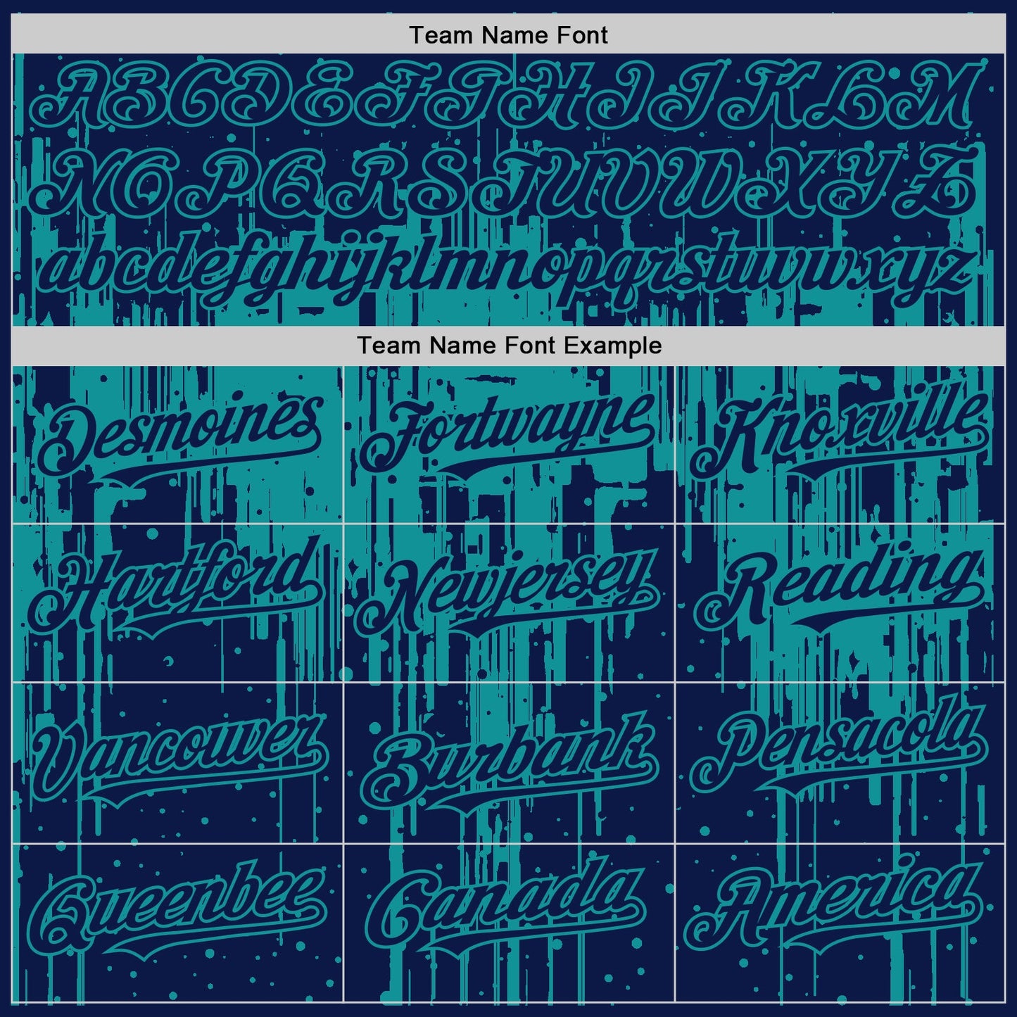 Custom Navy Teal 3D Pattern Design Dripping Splatter Art Authentic Baseball Jersey view 4