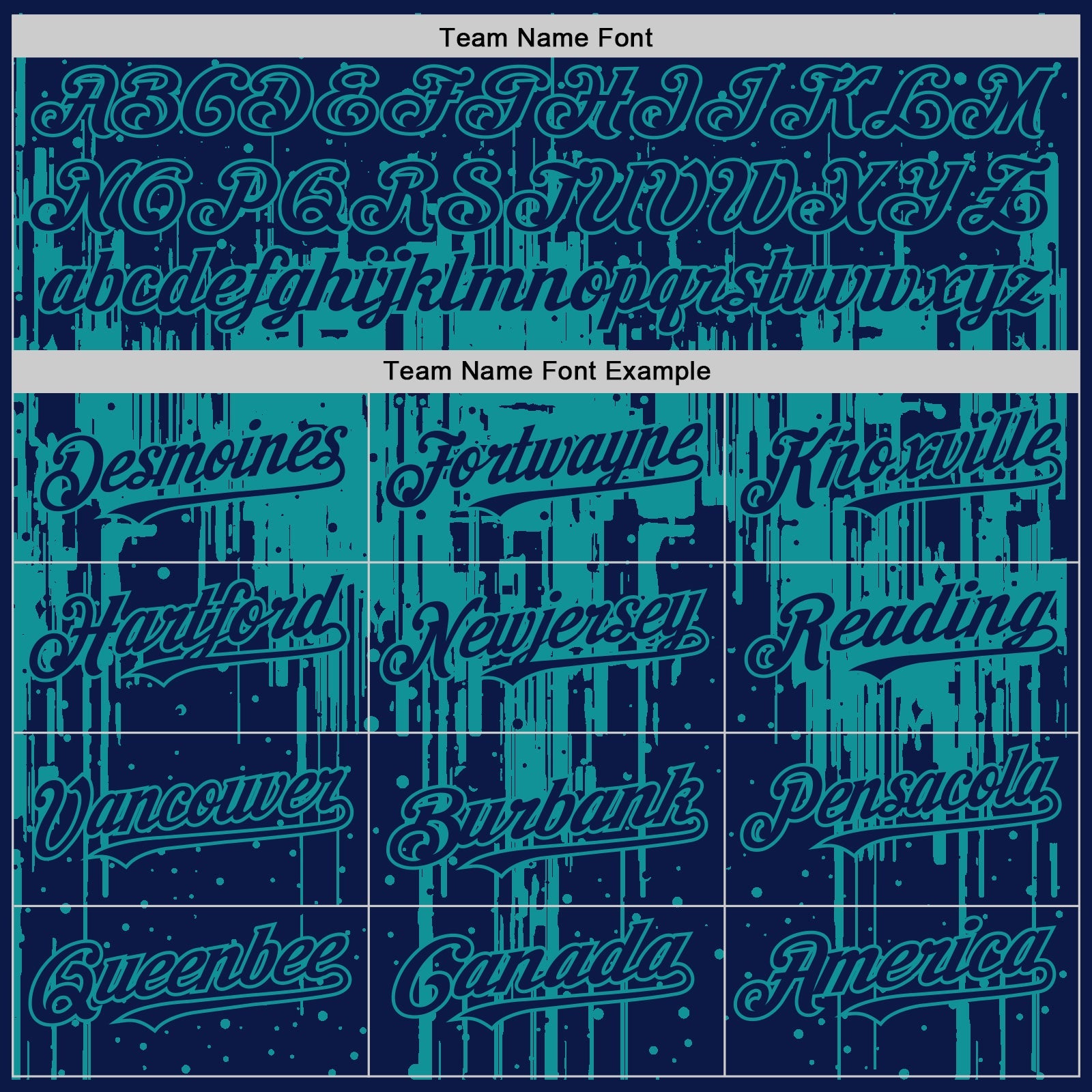 Custom Navy Teal 3D Pattern Design Dripping Splatter Art Authentic Baseball Jersey view 4