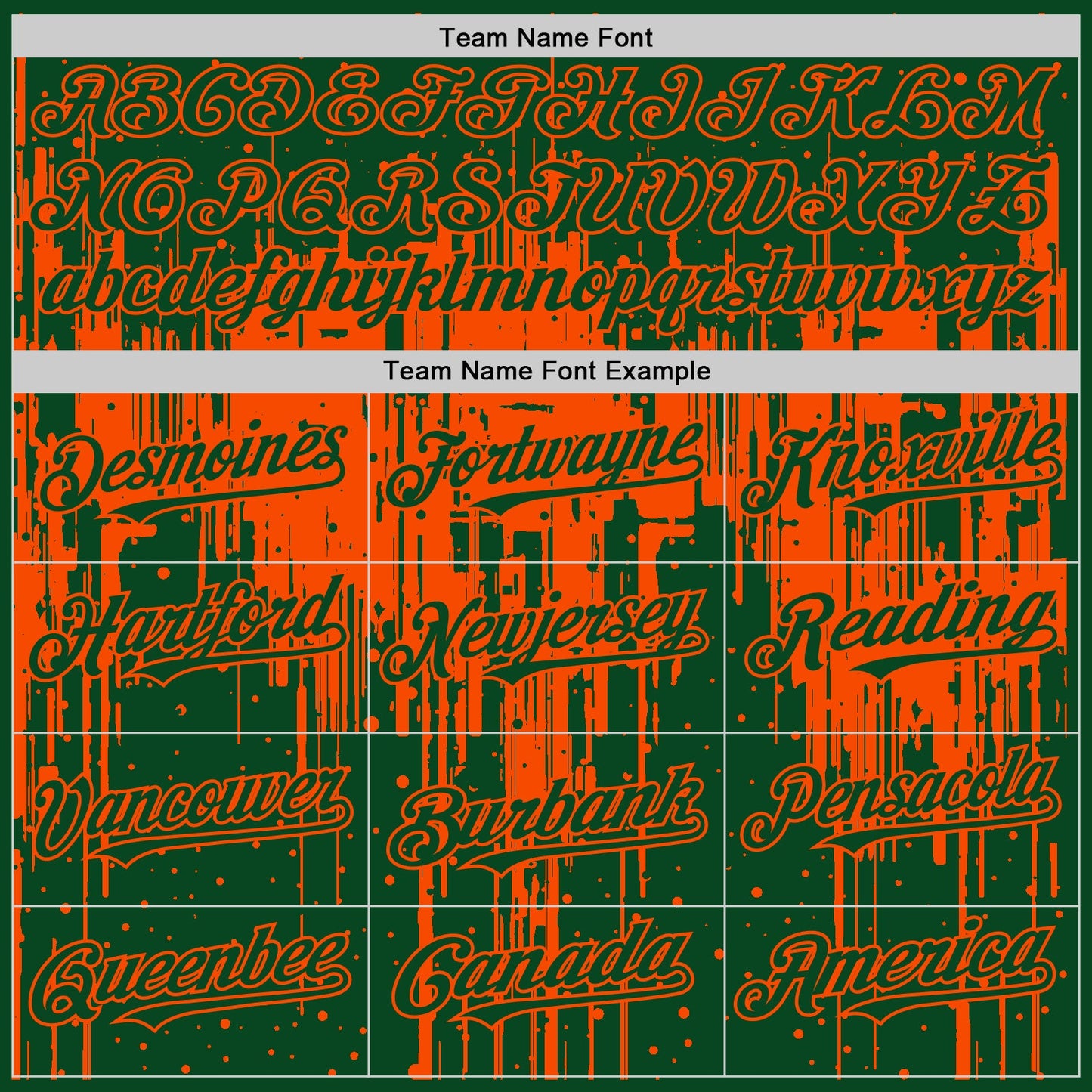 Custom Green Orange 3D Pattern Design Dripping Splatter Art Authentic Baseball Jersey view 4