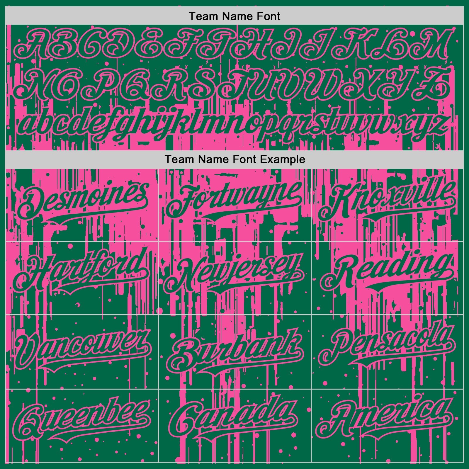Custom Kelly Green Pink 3D Pattern Design Dripping Splatter Art Authentic Baseball Jersey view 4