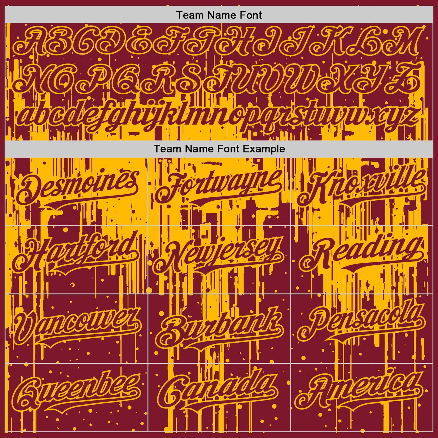 Custom Crimson Gold 3D Pattern Design Dripping Splatter Art Authentic Baseball Jersey view 4