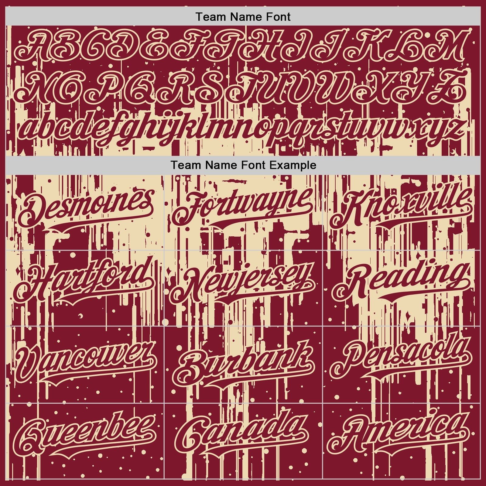 Custom Crimson City Cream 3D Pattern Design Dripping Splatter Art Authentic Baseball Jersey view 4
