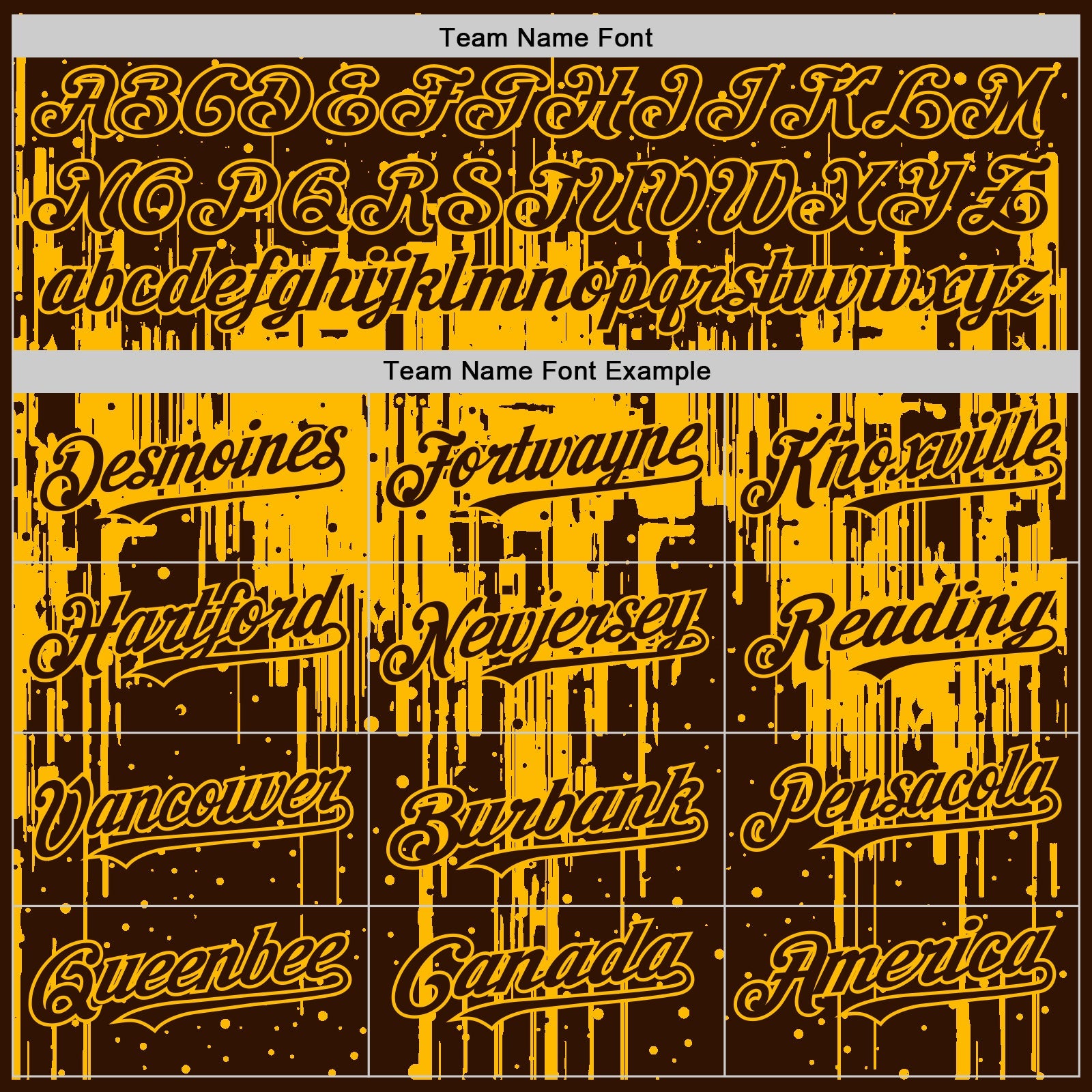 Custom Brown Gold 3D Pattern Design Dripping Splatter Art Authentic Baseball Jersey view 4
