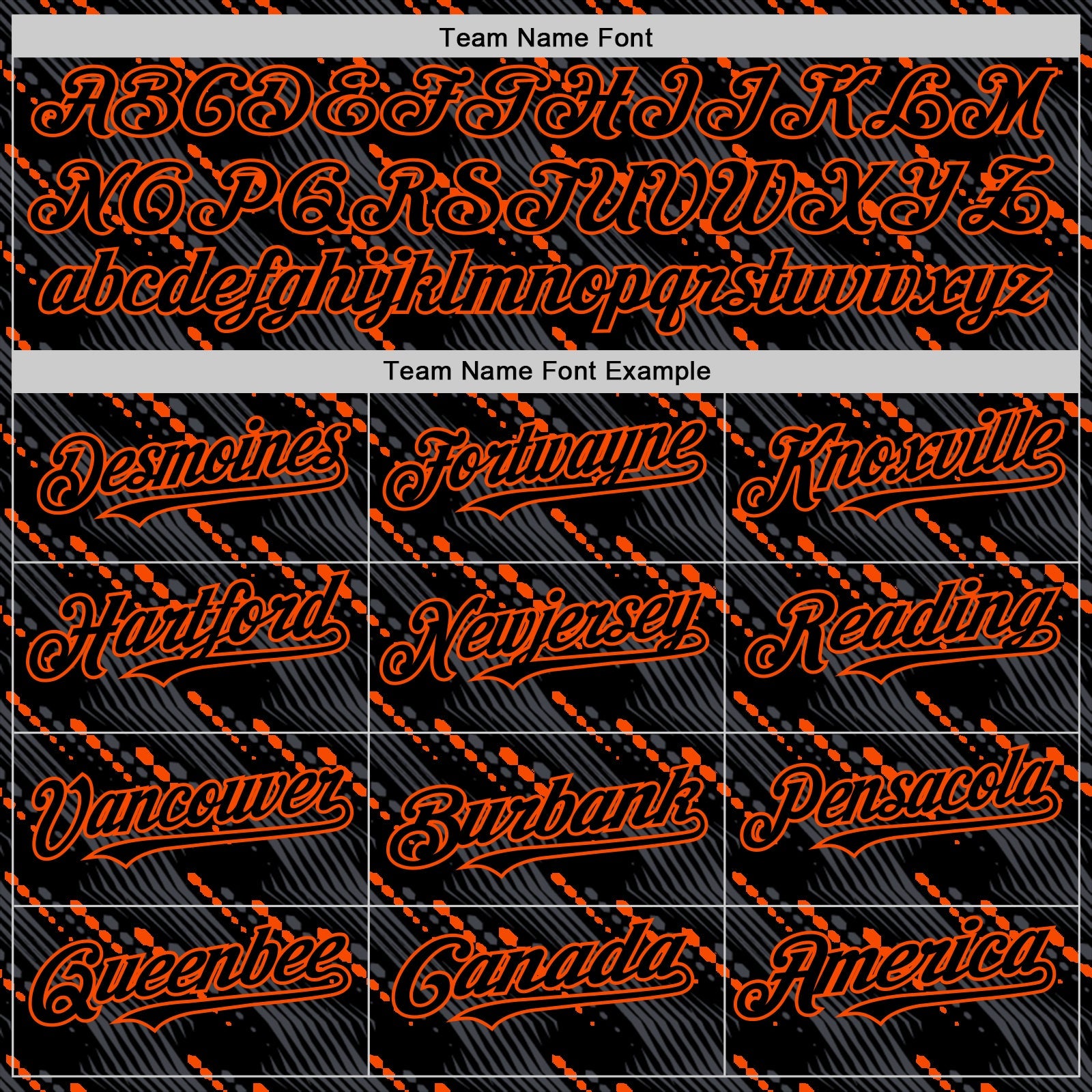Custom Black Orange 3D Pattern Design Slant Lines Authentic Baseball Jersey view 4