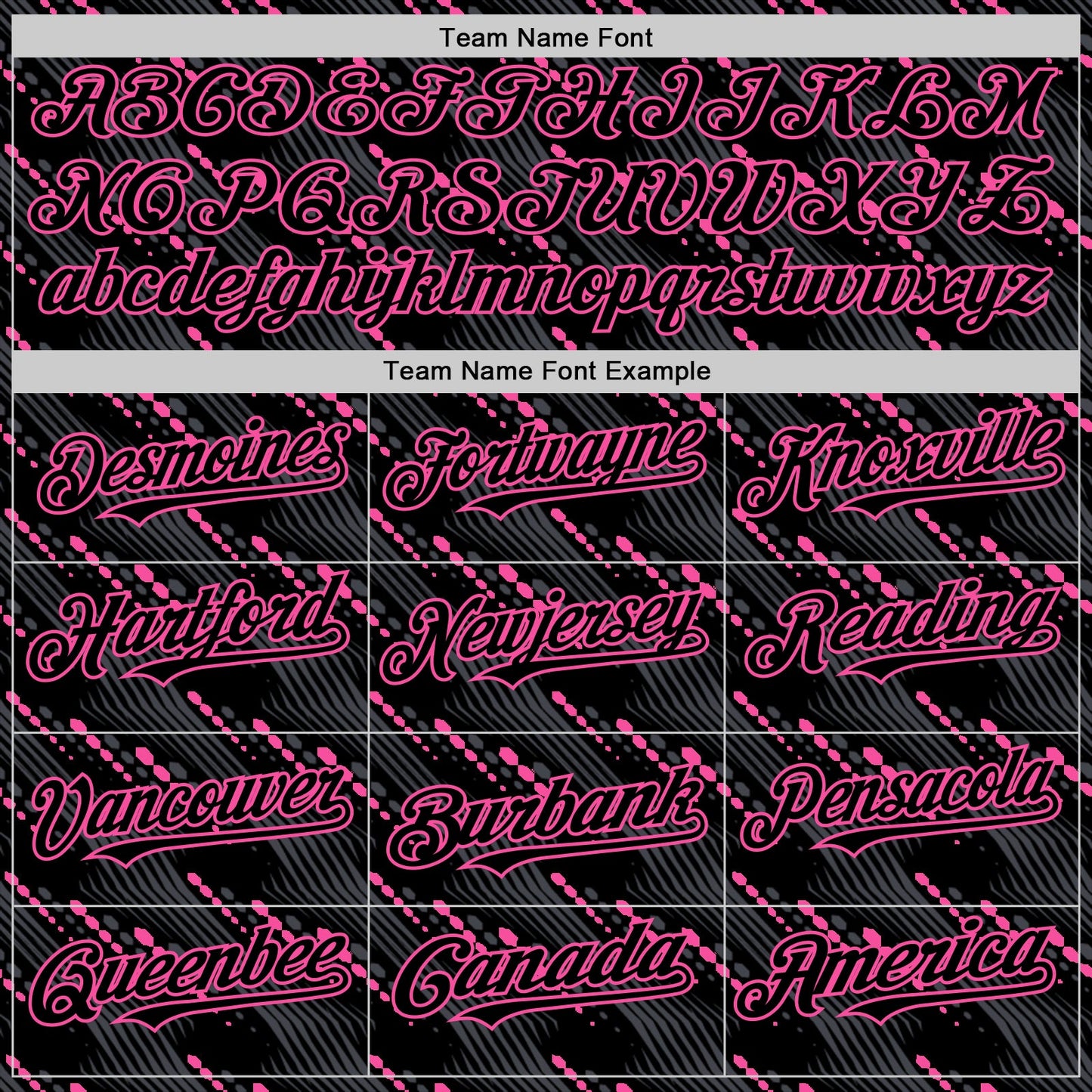 Custom Black Pink 3D Pattern Design Slant Lines Authentic Baseball Jersey view 4