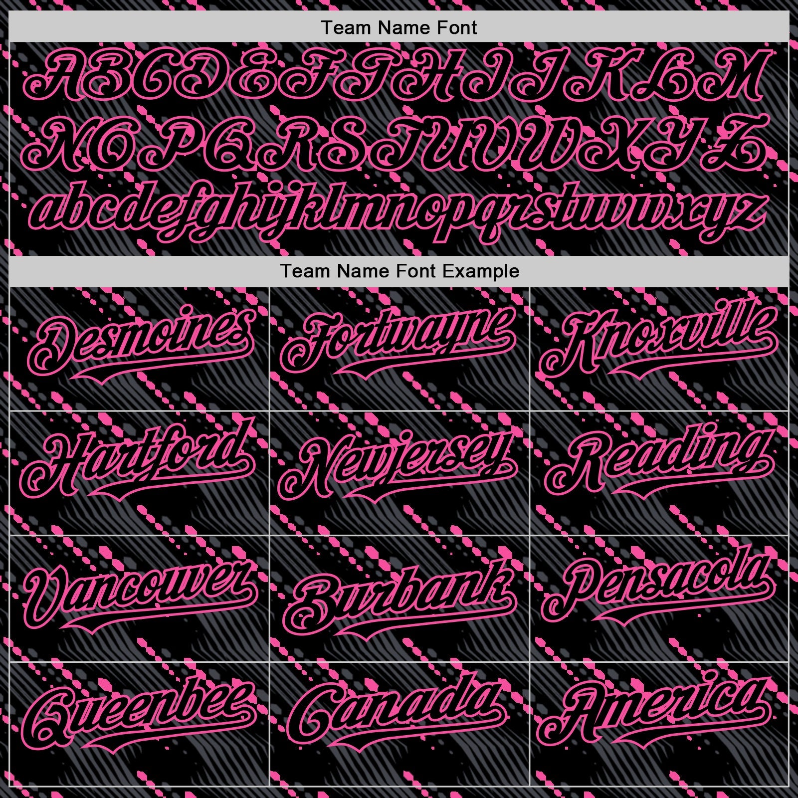 Custom Black Pink 3D Pattern Design Slant Lines Authentic Baseball Jersey view 4