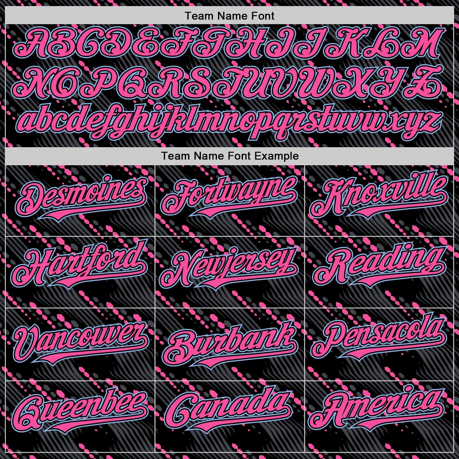 Custom Black Light Blue-Pink 3D Pattern Design Slant Lines Authentic Baseball Jersey view 4