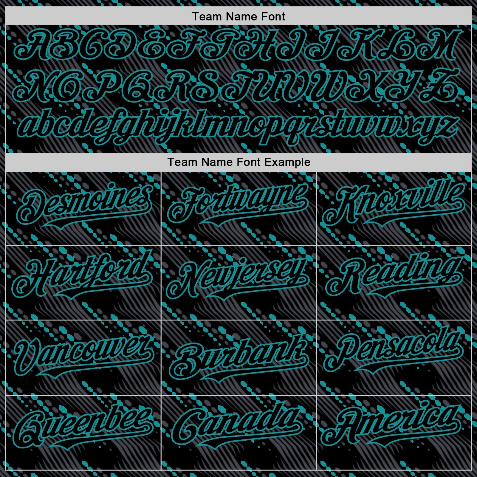 Custom Black Teal 3D Pattern Design Slant Lines Authentic Baseball Jersey view 4