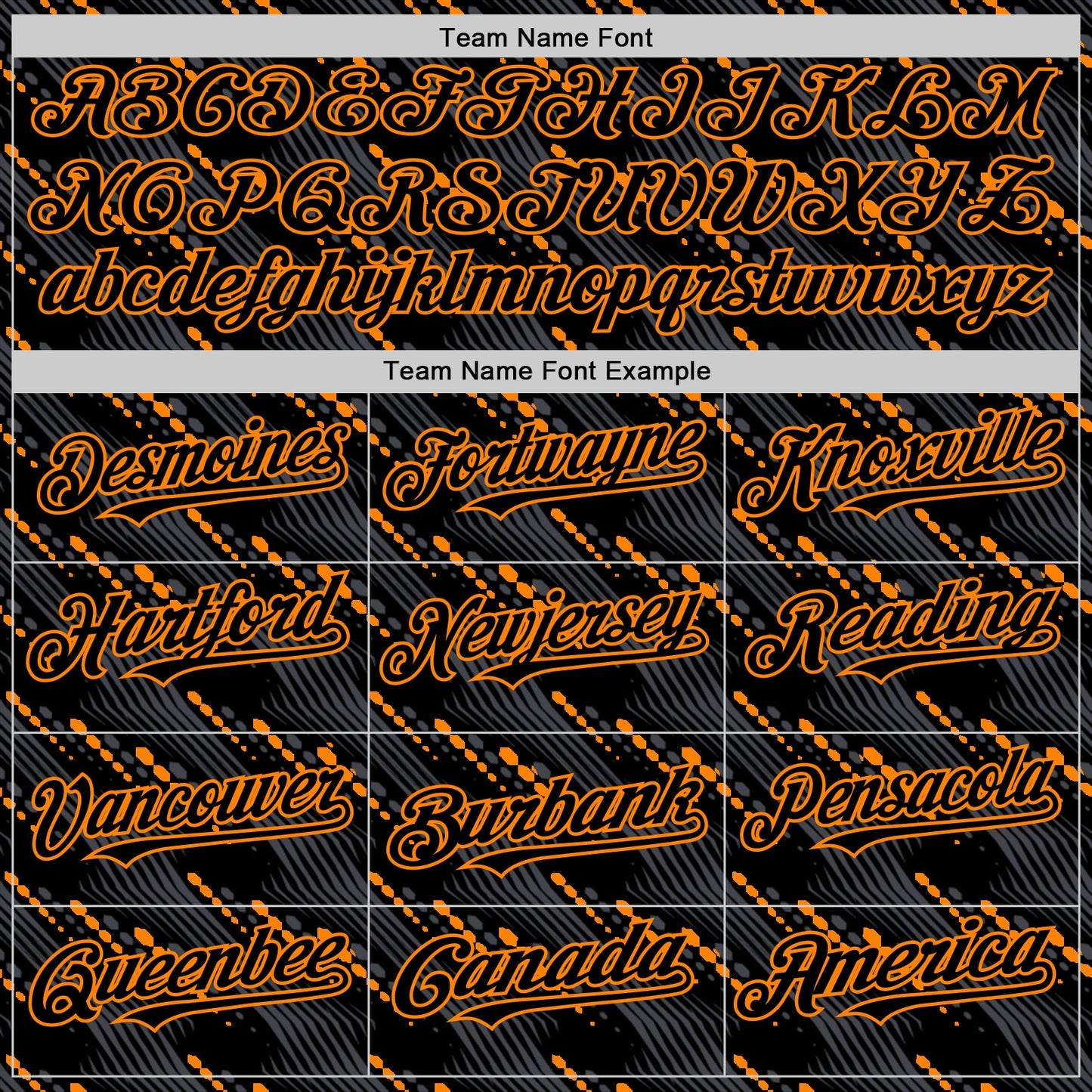 Custom Black Bay Orange 3D Pattern Design Slant Lines Authentic Baseball Jersey view 4