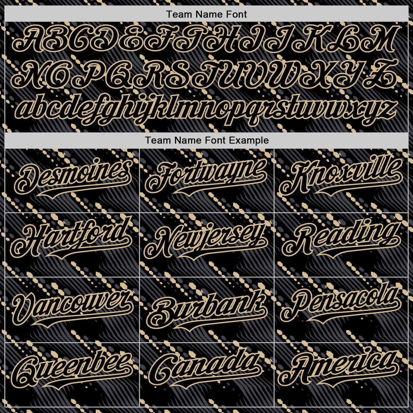 Custom Black Vegas Gold 3D Pattern Design Slant Lines Authentic Baseball Jersey view 4