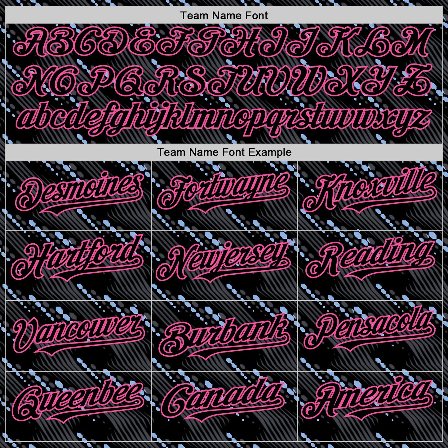 Custom Black Pink 3D Pattern Design Slant Lines Authentic Baseball Jersey view 4