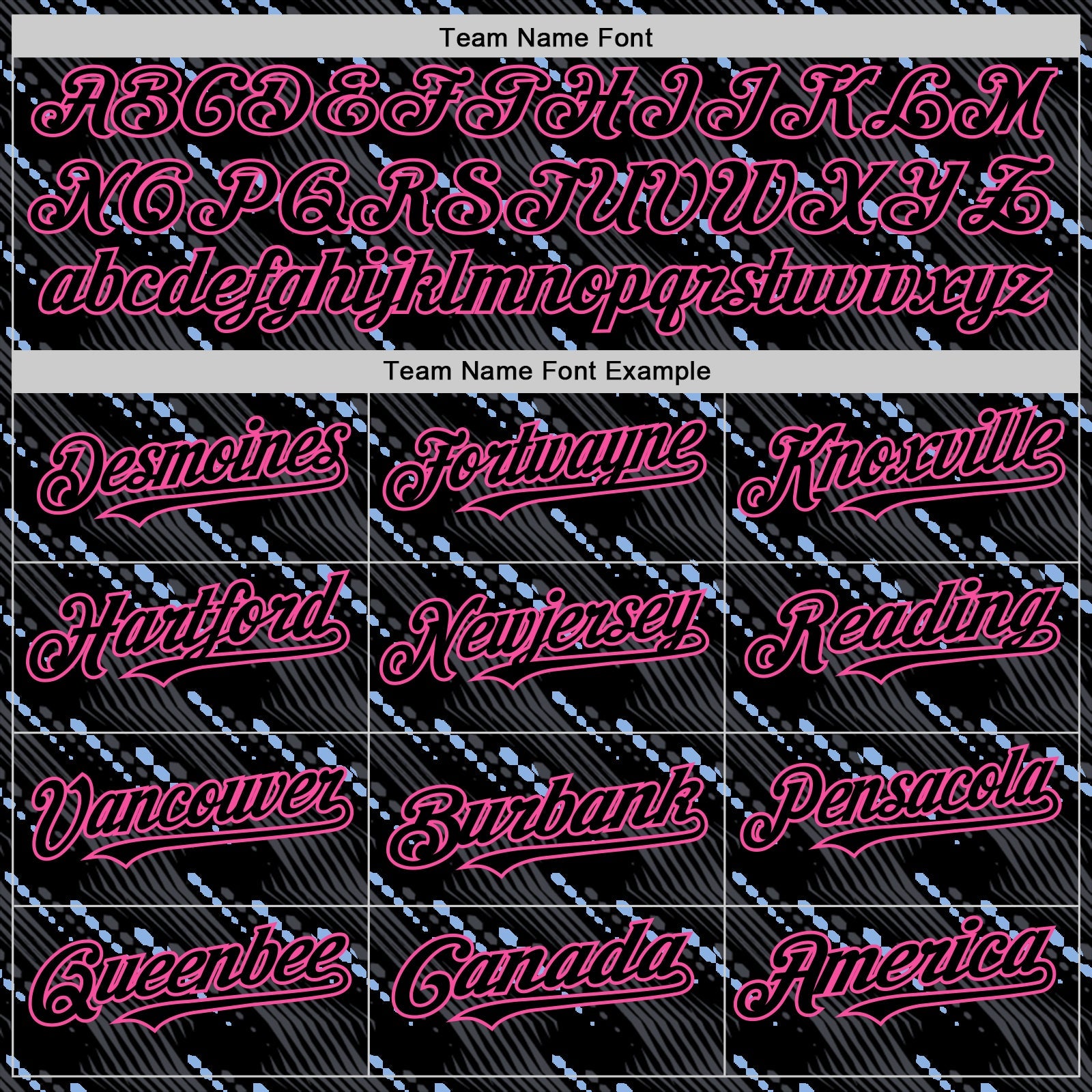Custom Black Pink 3D Pattern Design Slant Lines Authentic Baseball Jersey view 4