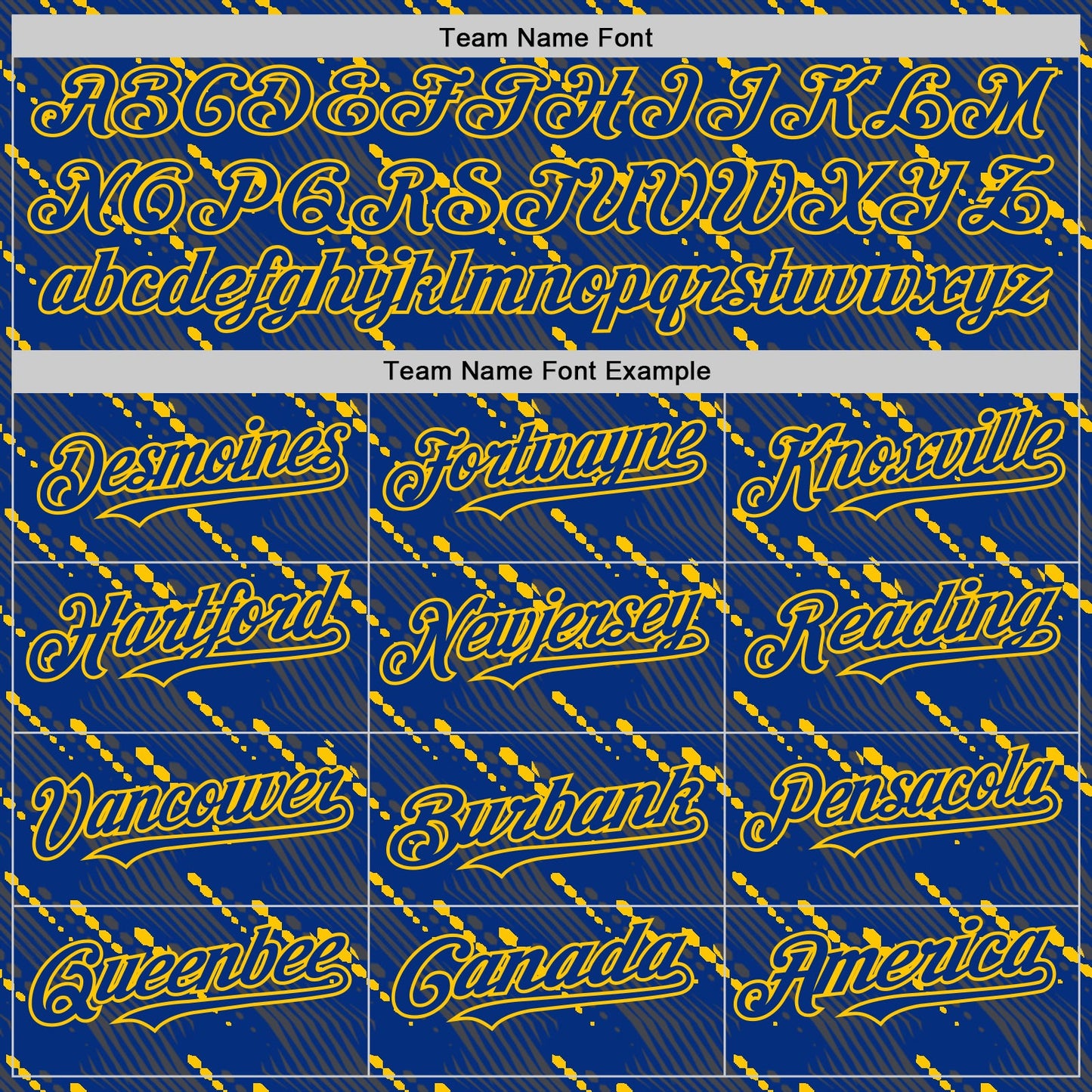 Custom Royal Yellow 3D Pattern Design Slant Lines Authentic Baseball Jersey view 4