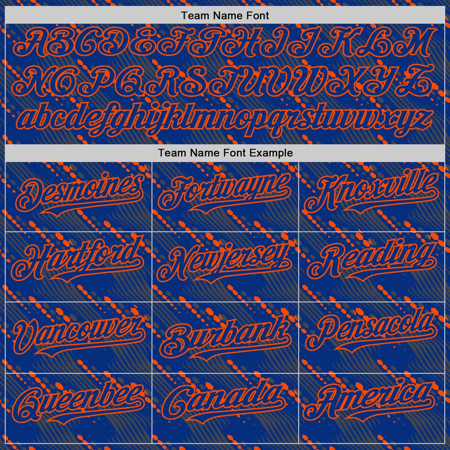 Custom Royal Orange 3D Pattern Design Slant Lines Authentic Baseball Jersey view 4