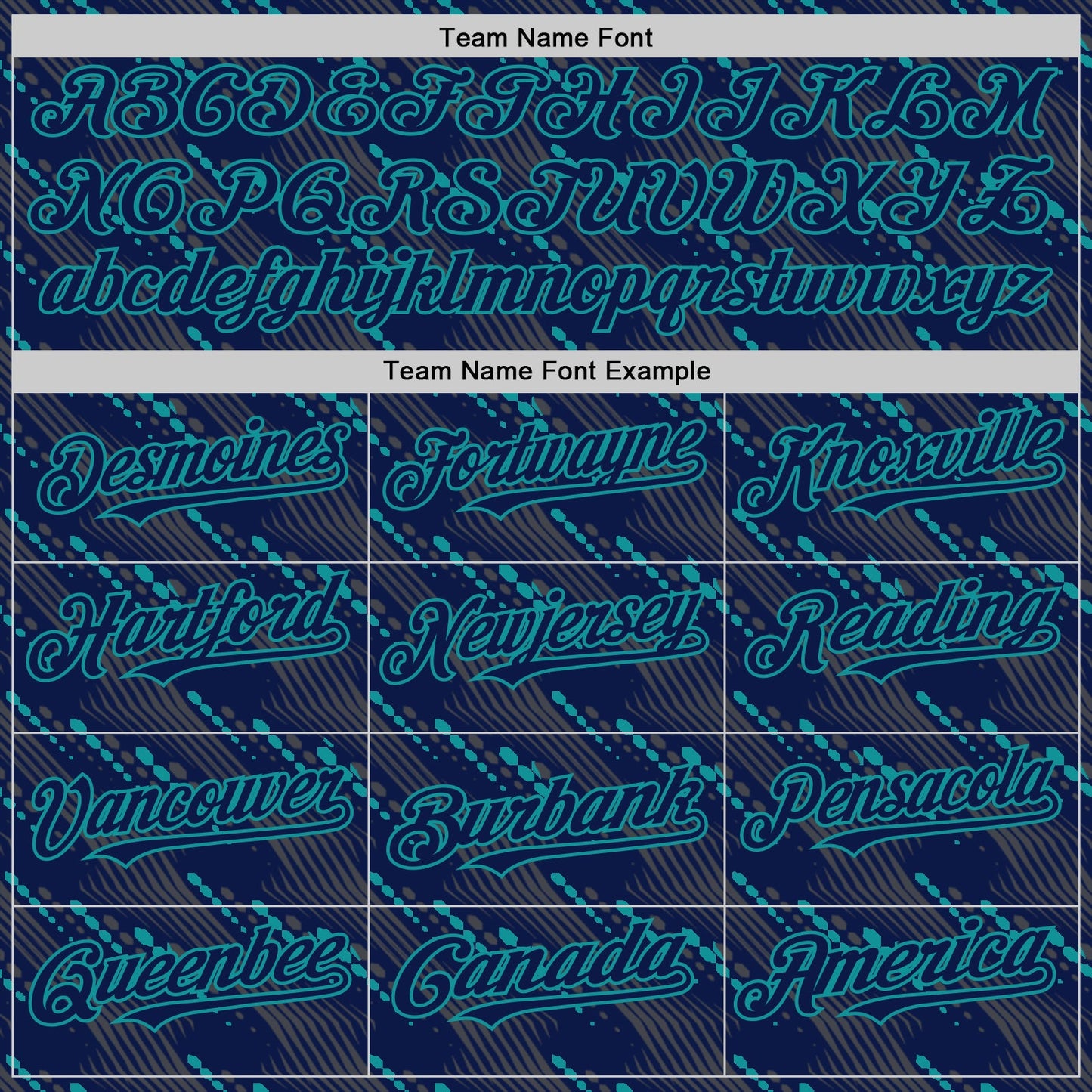 Custom Navy Teal 3D Pattern Design Slant Lines Authentic Baseball Jersey view 4