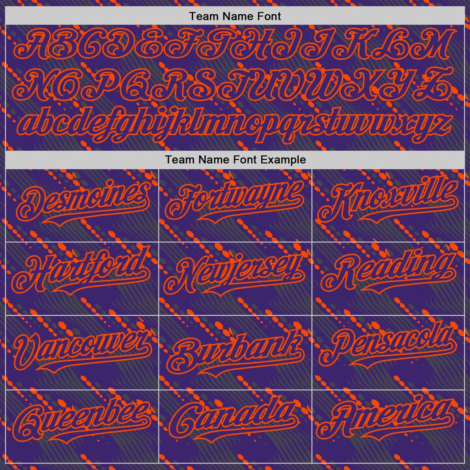 Custom Purple Orange 3D Pattern Design Slant Lines Authentic Baseball Jersey view 4