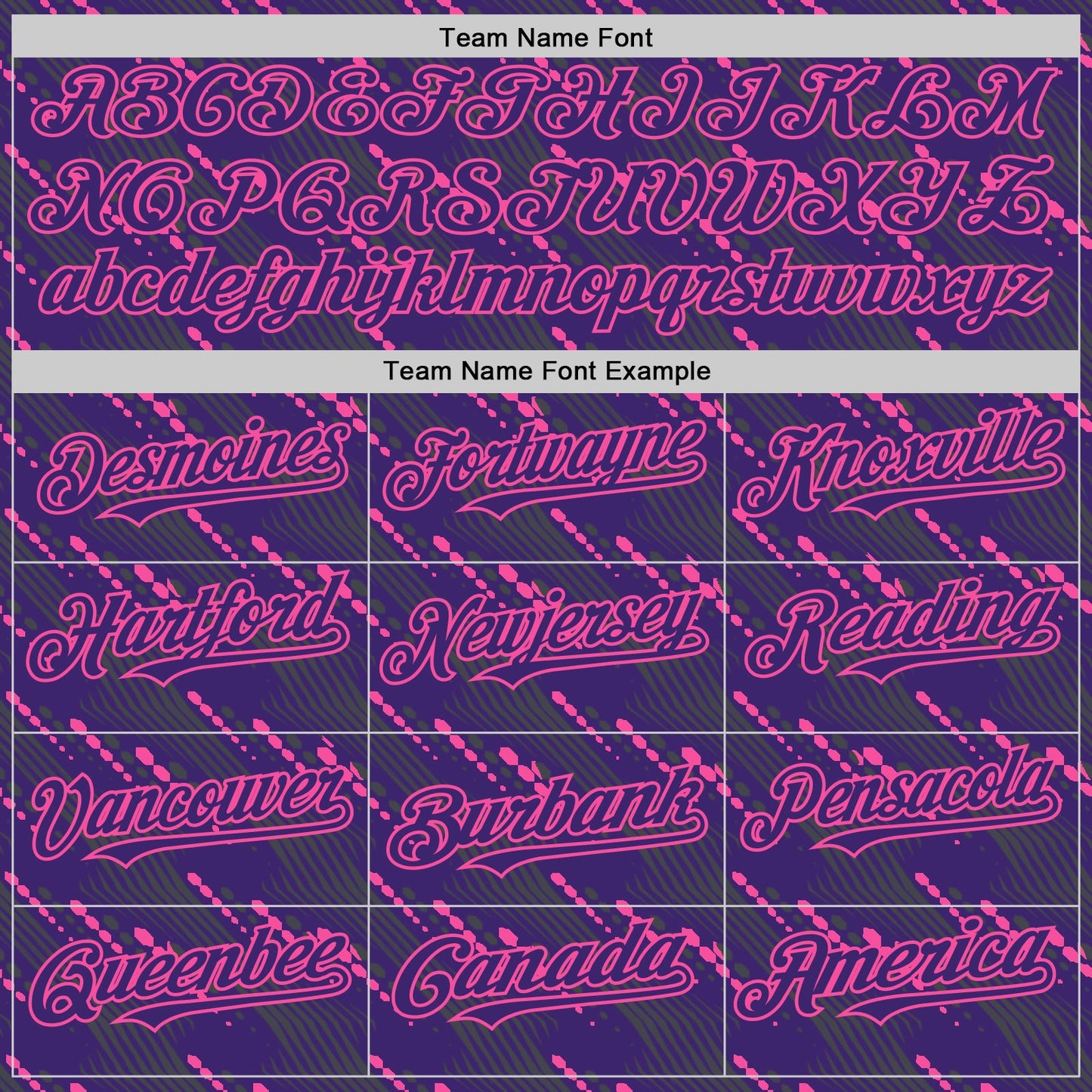 Custom Purple Pink 3D Pattern Design Slant Lines Authentic Baseball Jersey view 4