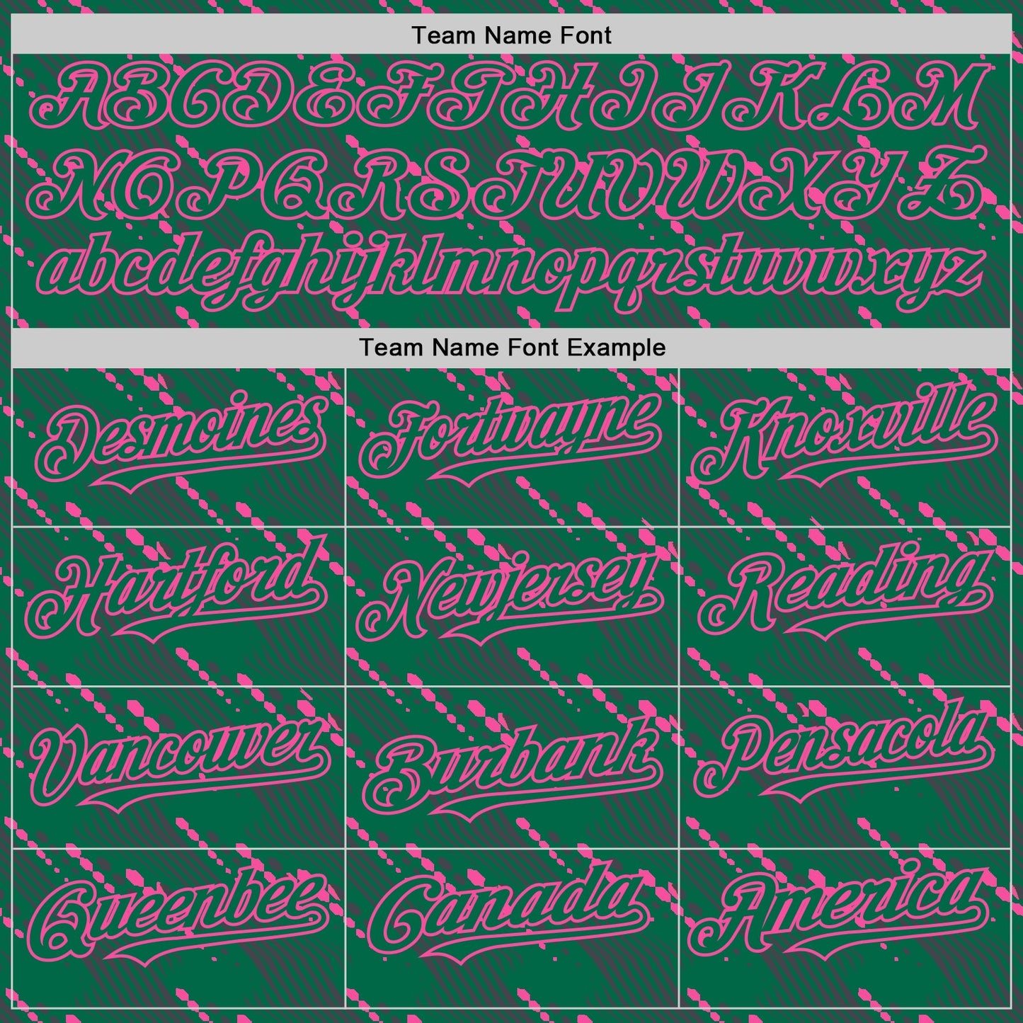 Custom Kelly Green-Pink 3D Pattern Design Slant Lines Authentic Baseball Jersey view 4