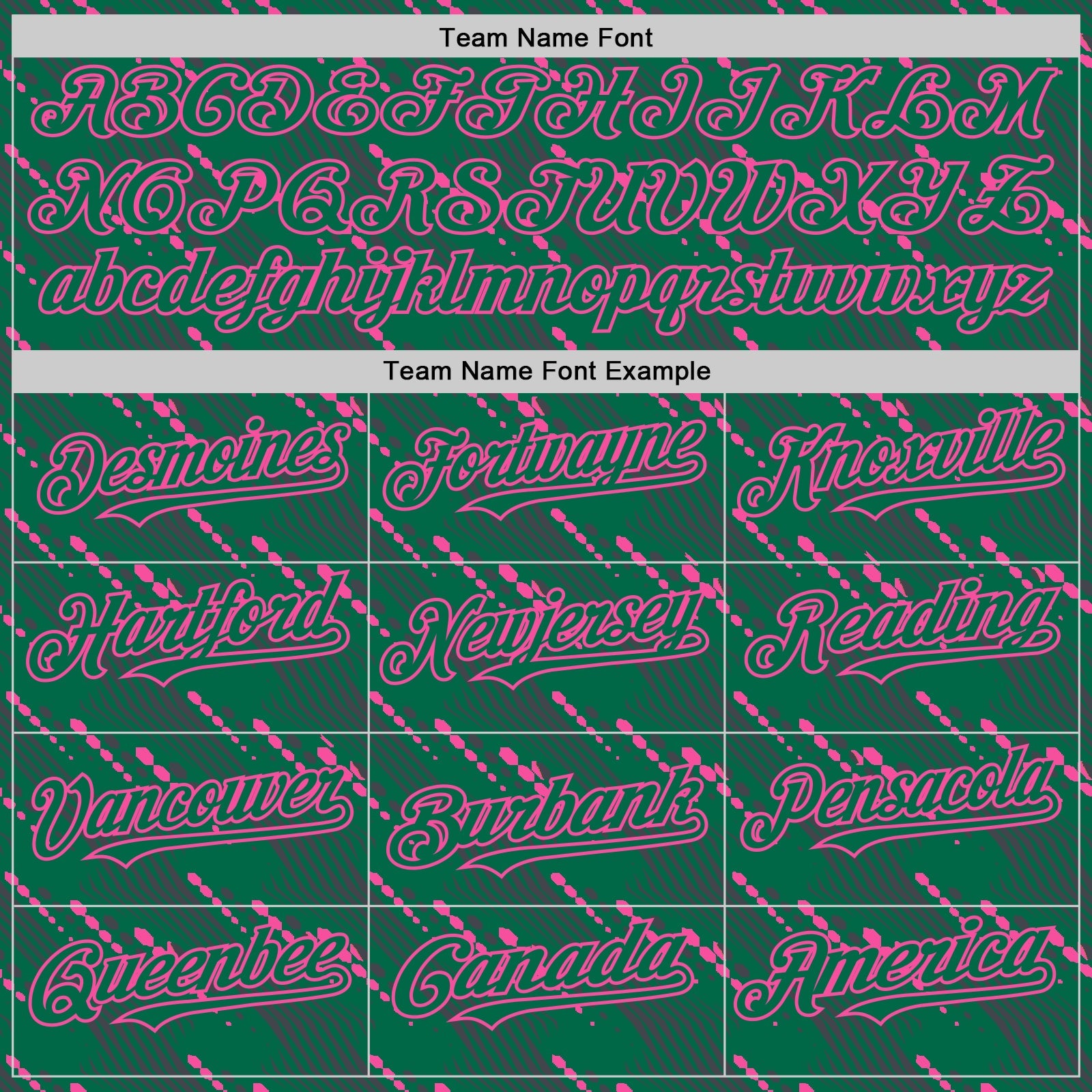 Custom Kelly Green-Pink 3D Pattern Design Slant Lines Authentic Baseball Jersey view 4